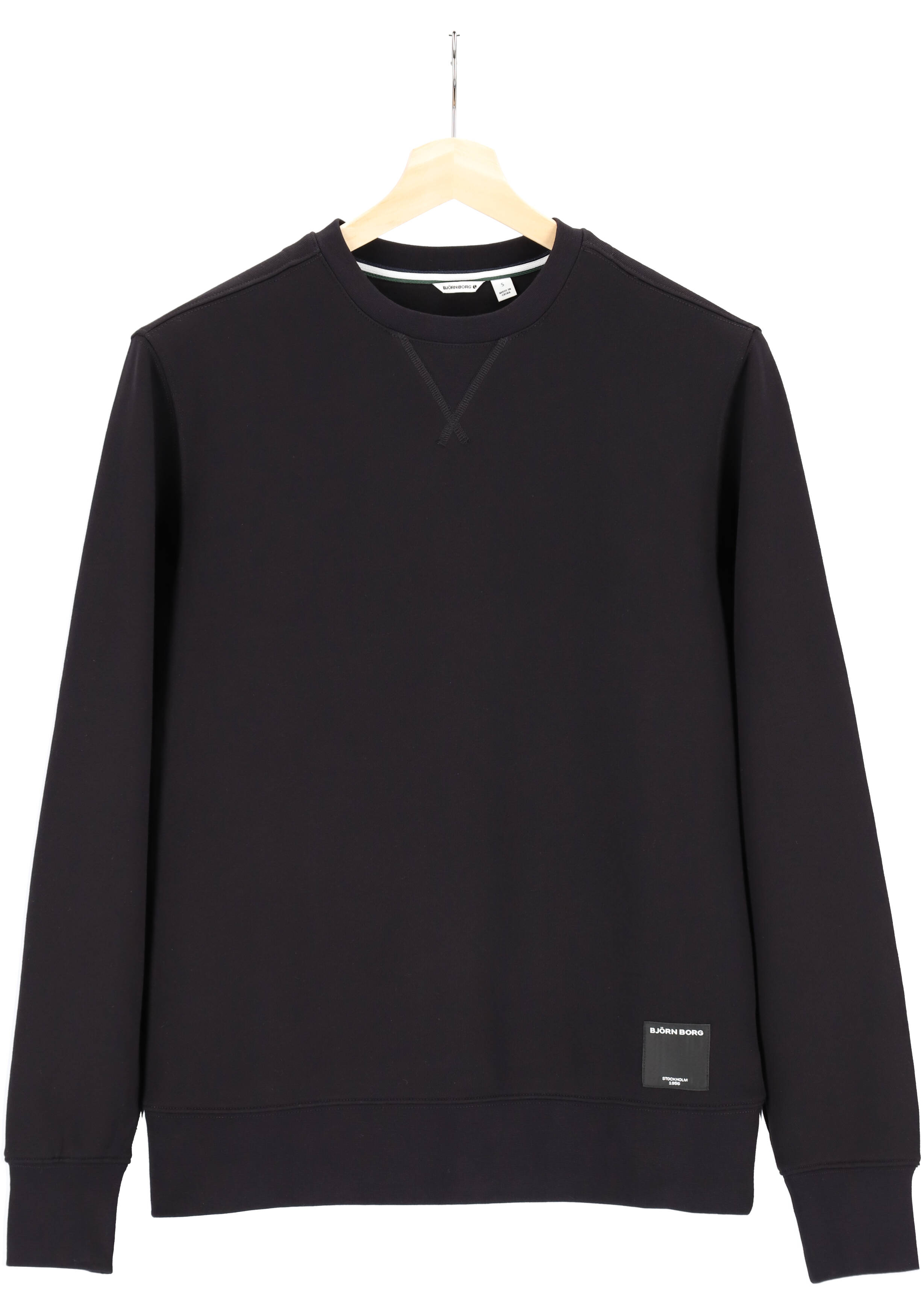 Bjorn Borg crew neck sweater heren sweatshirt dik zwart
