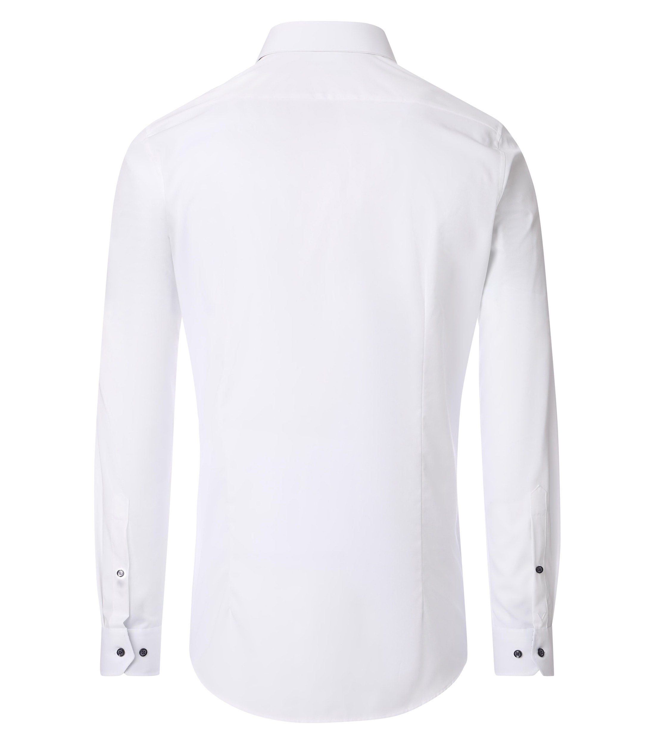 VENTI body fit overhemd, twill, wit