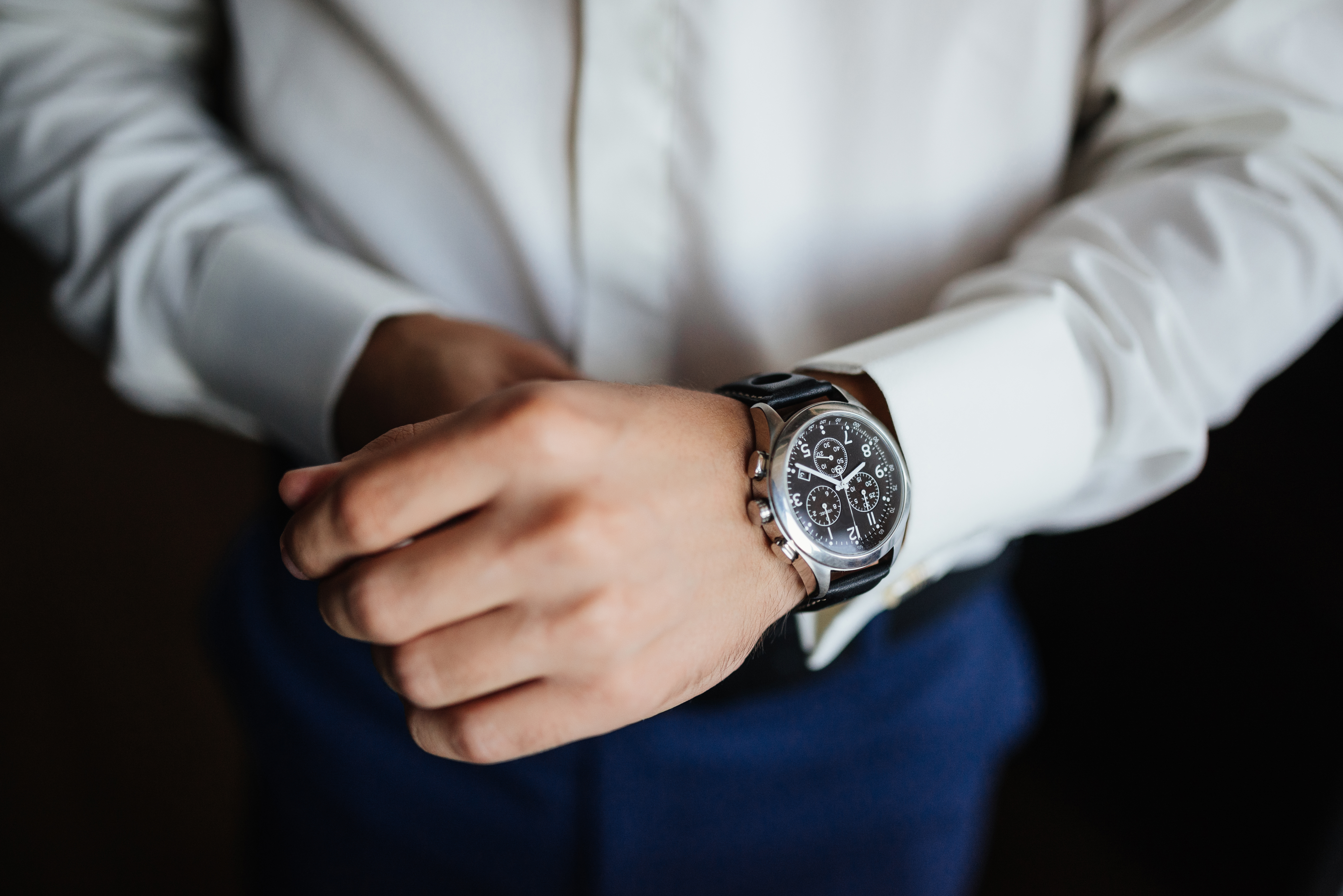 Man met horloge Man met horloge
