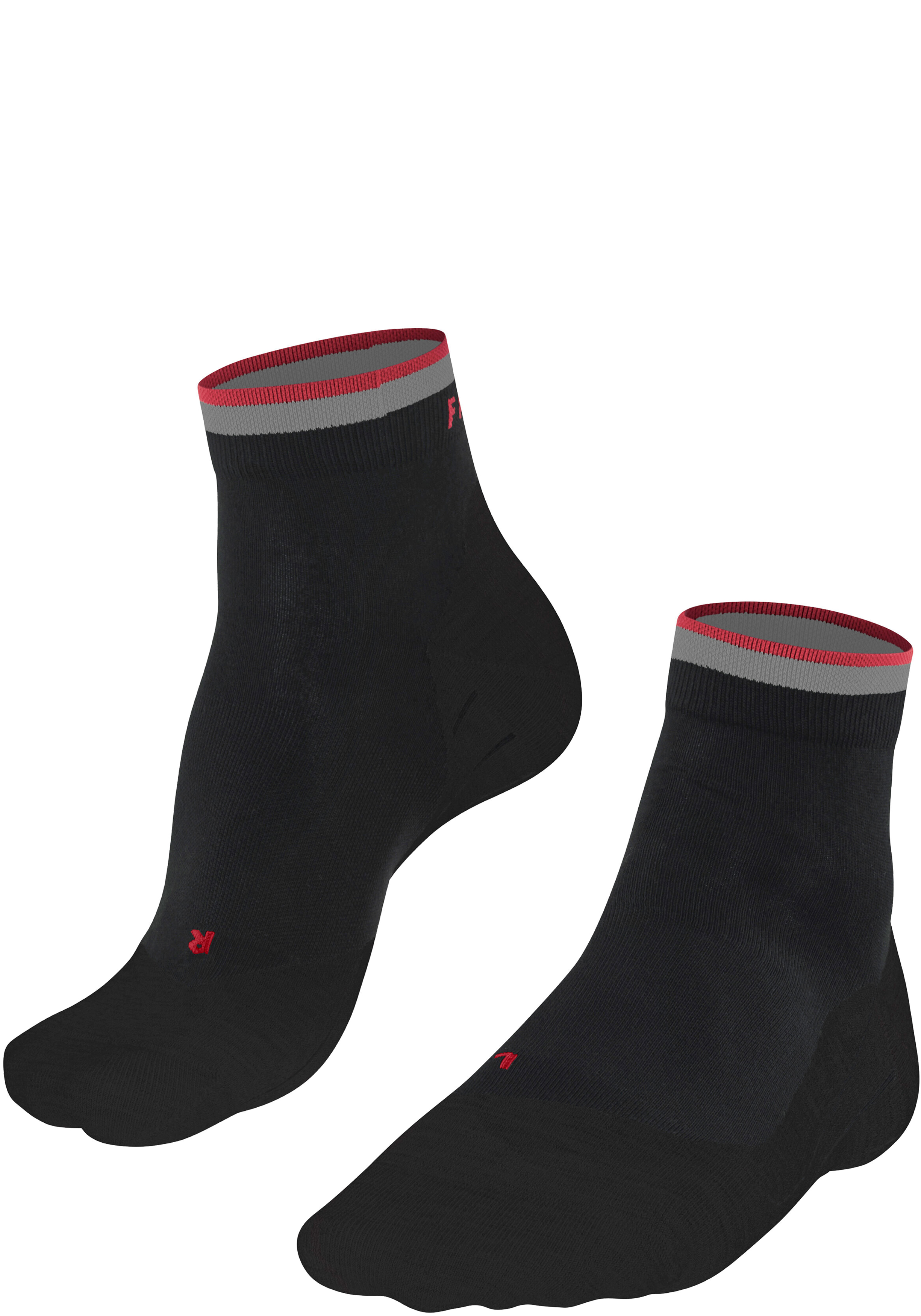 FALKE RU4 Endurance Short Reflect heren running sokken kort, zwart (black)