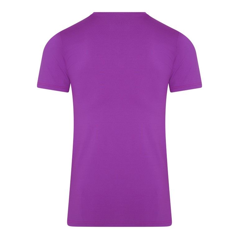 RJ Bodywear Pure Color T-shirt (1-pack), heren T-shirt met V-hals, donkerroze