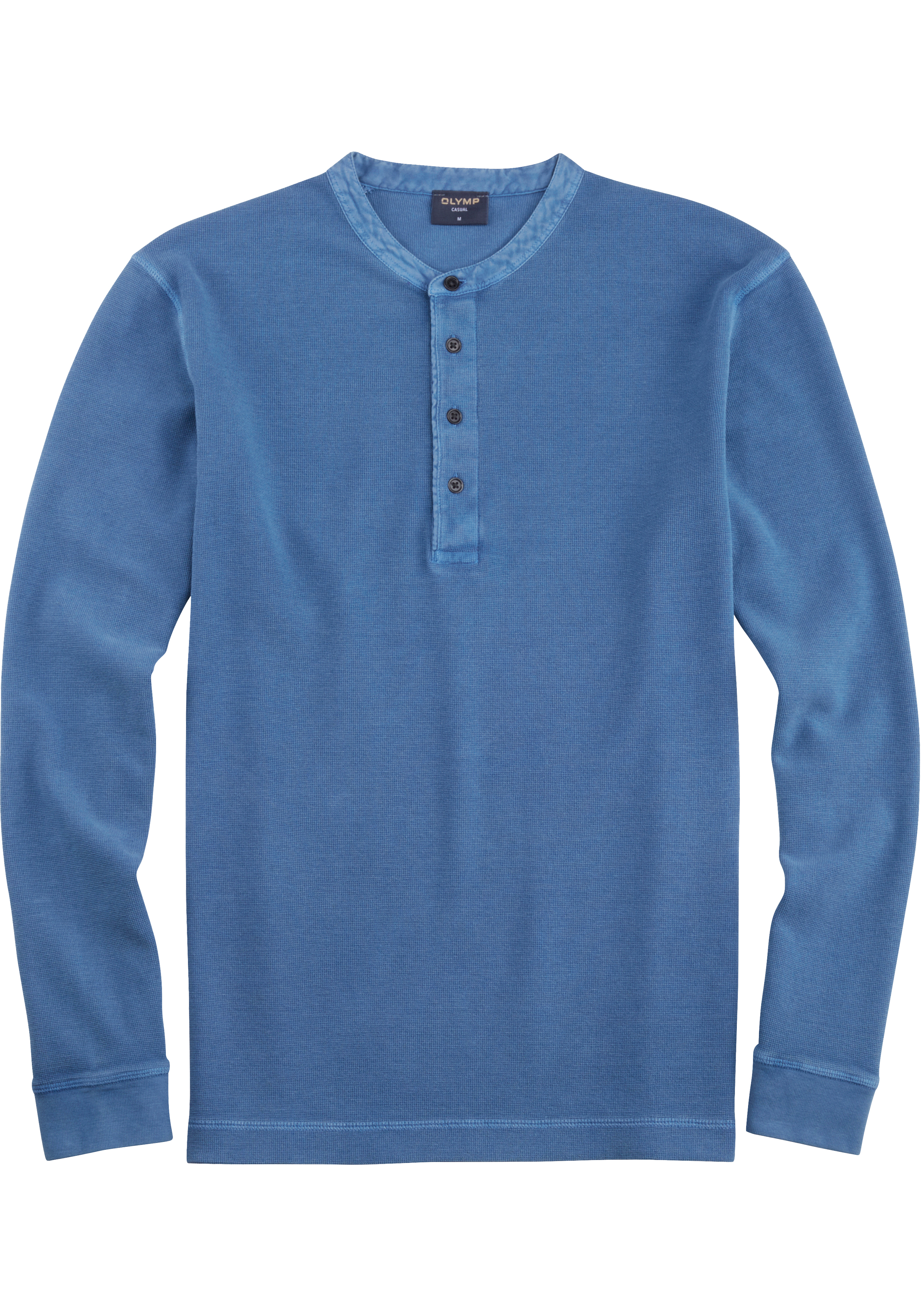 OLYMP Casual modern fit polo, rookblauw