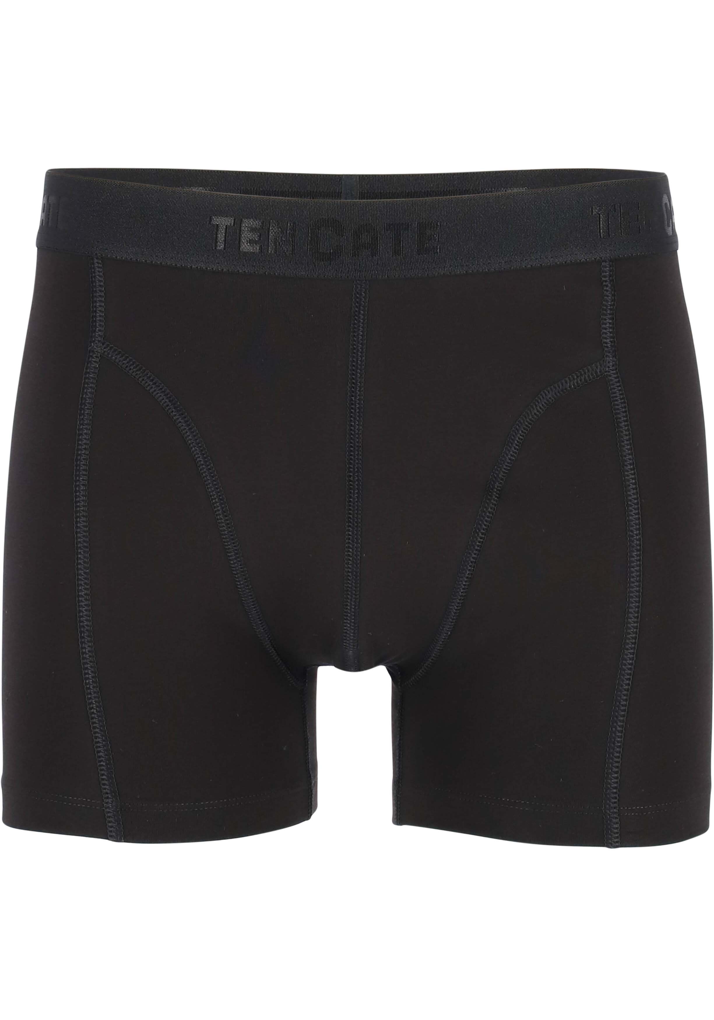 TEN CATE Basics men shorts (4-pack), heren boxers normale lengte, zwart