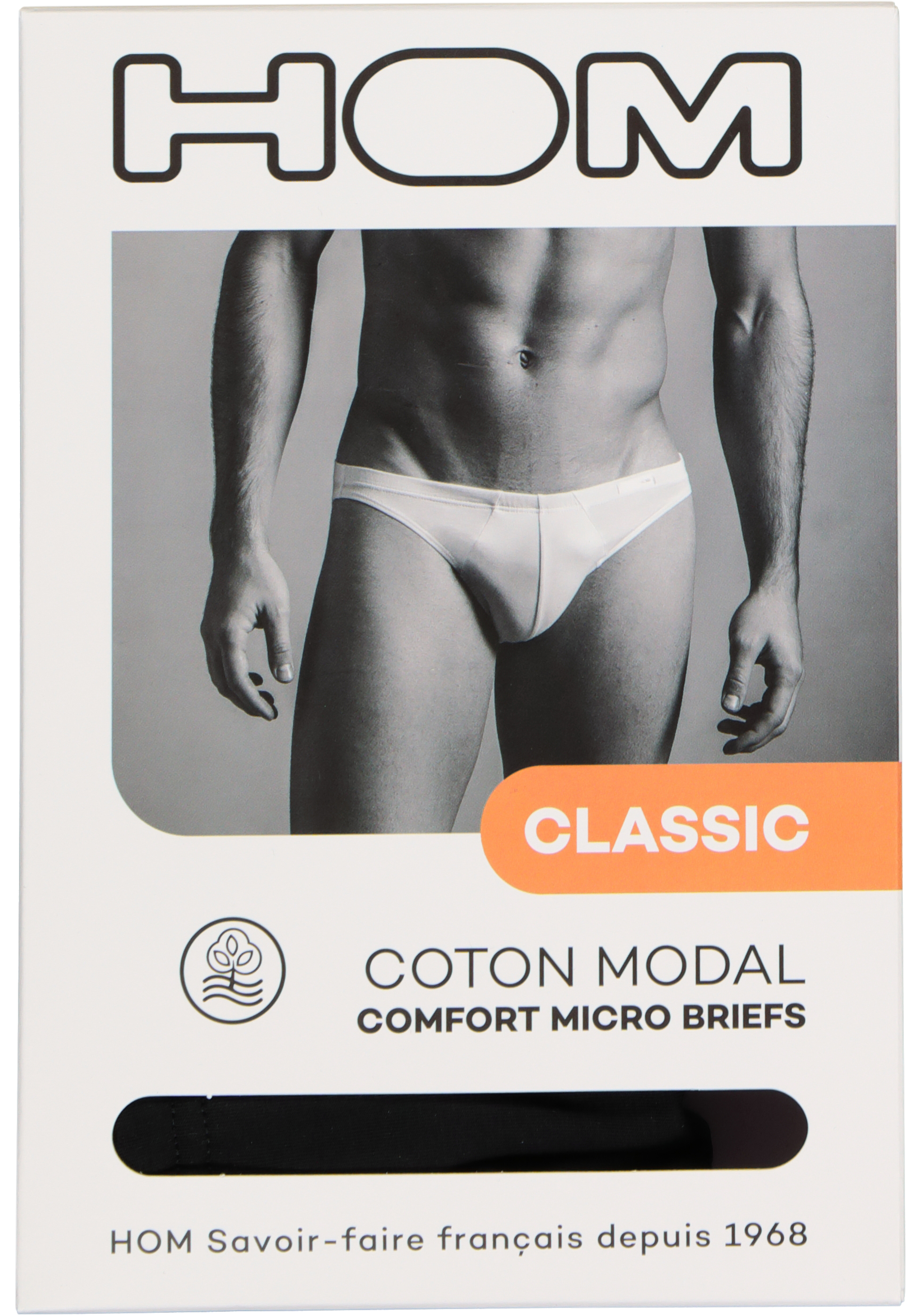 HOM Classic comfort micro briefs (1-pack), heren micro slip, zwart