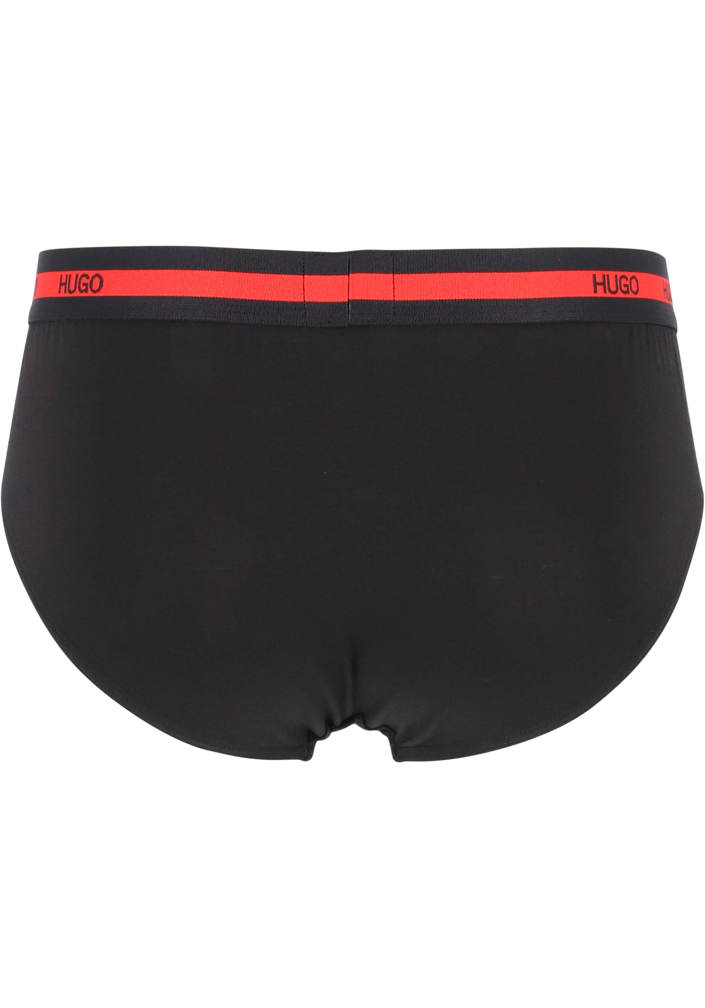 HUGO hipster briefs (2-pack), heren slips, zwart