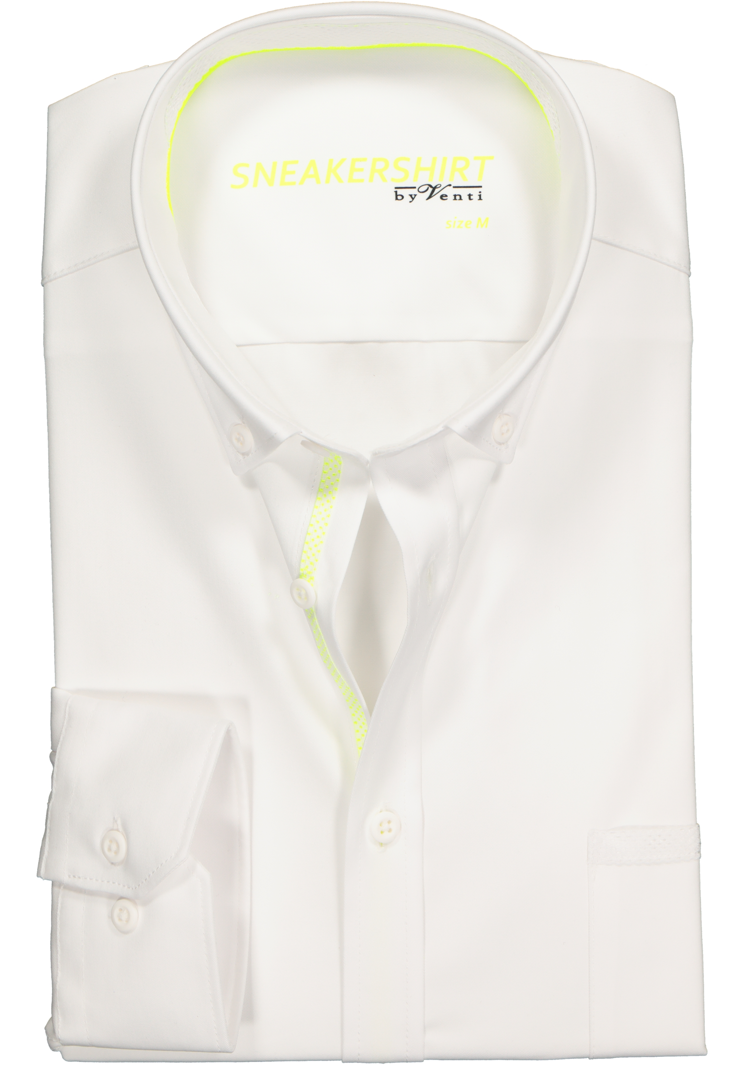 VENTI modern fit overhemd, wit (neon contrast)  
