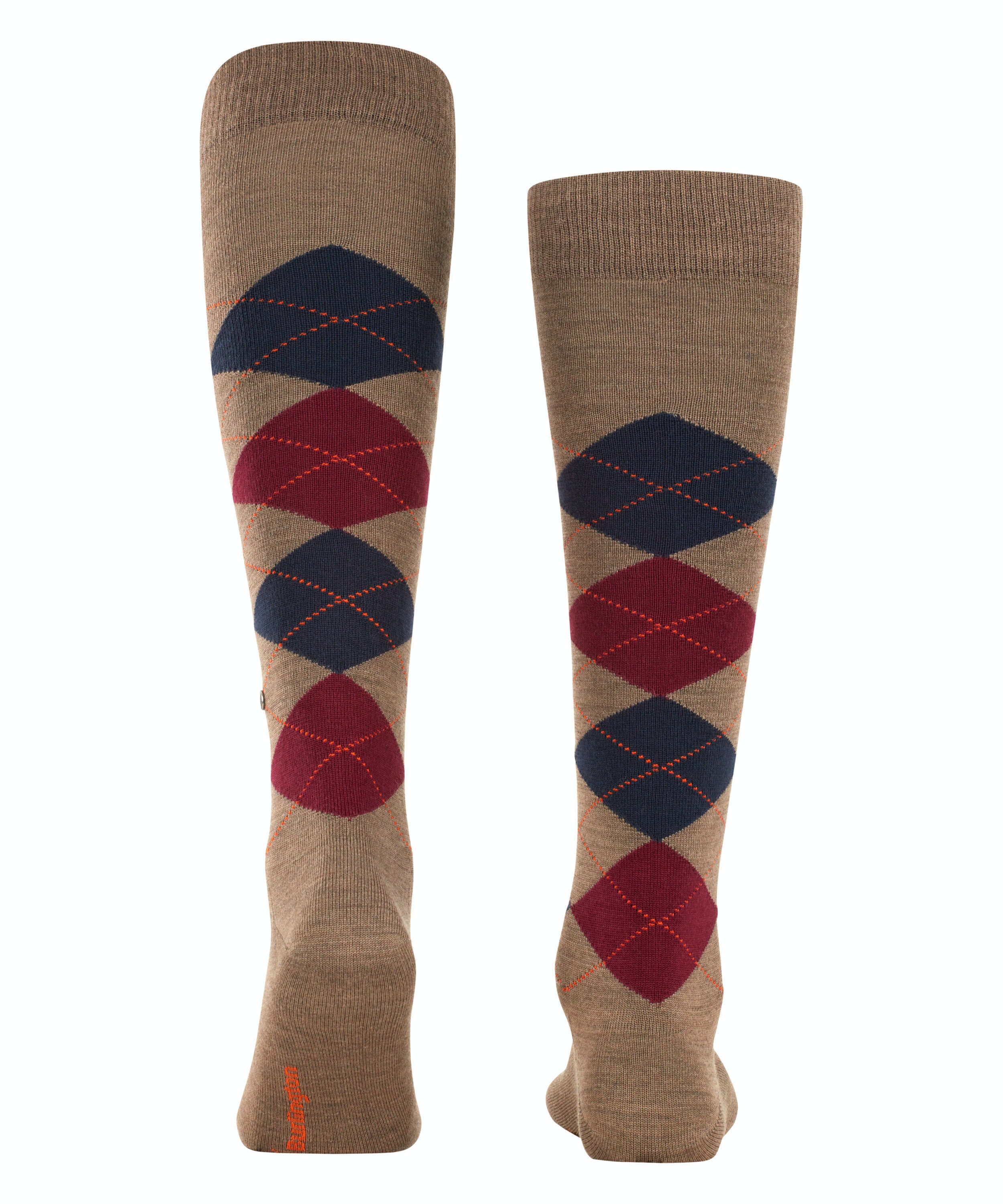 Burlington Edinburgh heren kniekousen, beige (pebble)