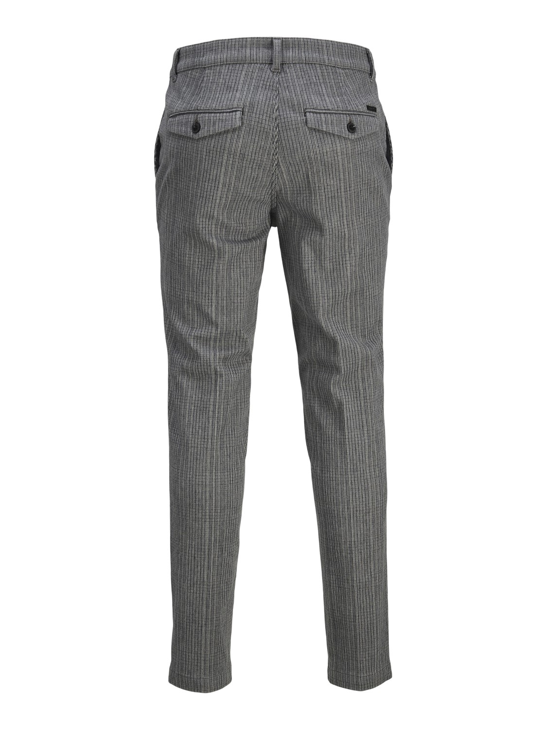 JACK & JONES Ace Harvey Winter Chino loose fit, heren chino, lichtgrijs melange geruit