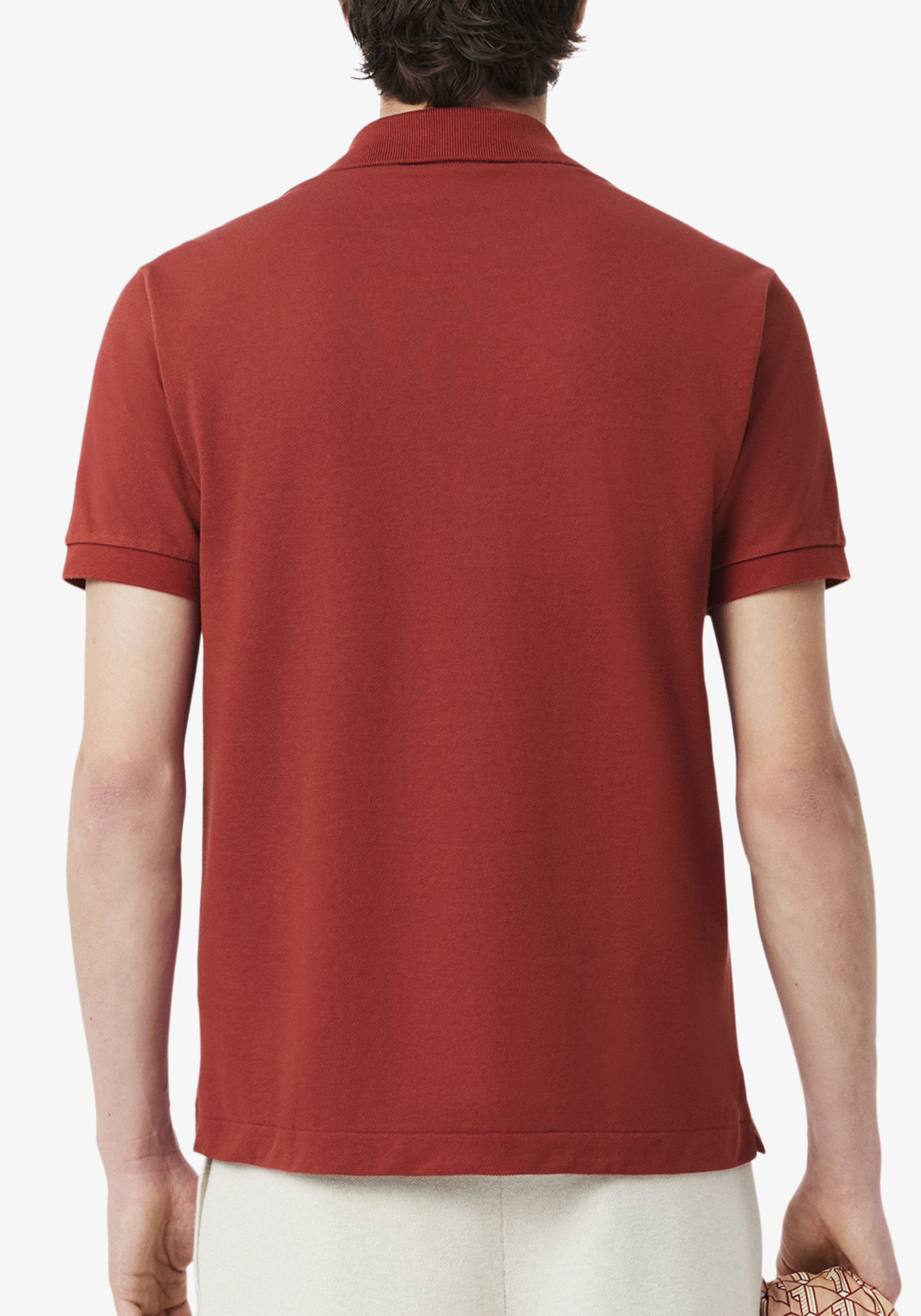 Lacoste Classic Fit polo, roodbruin