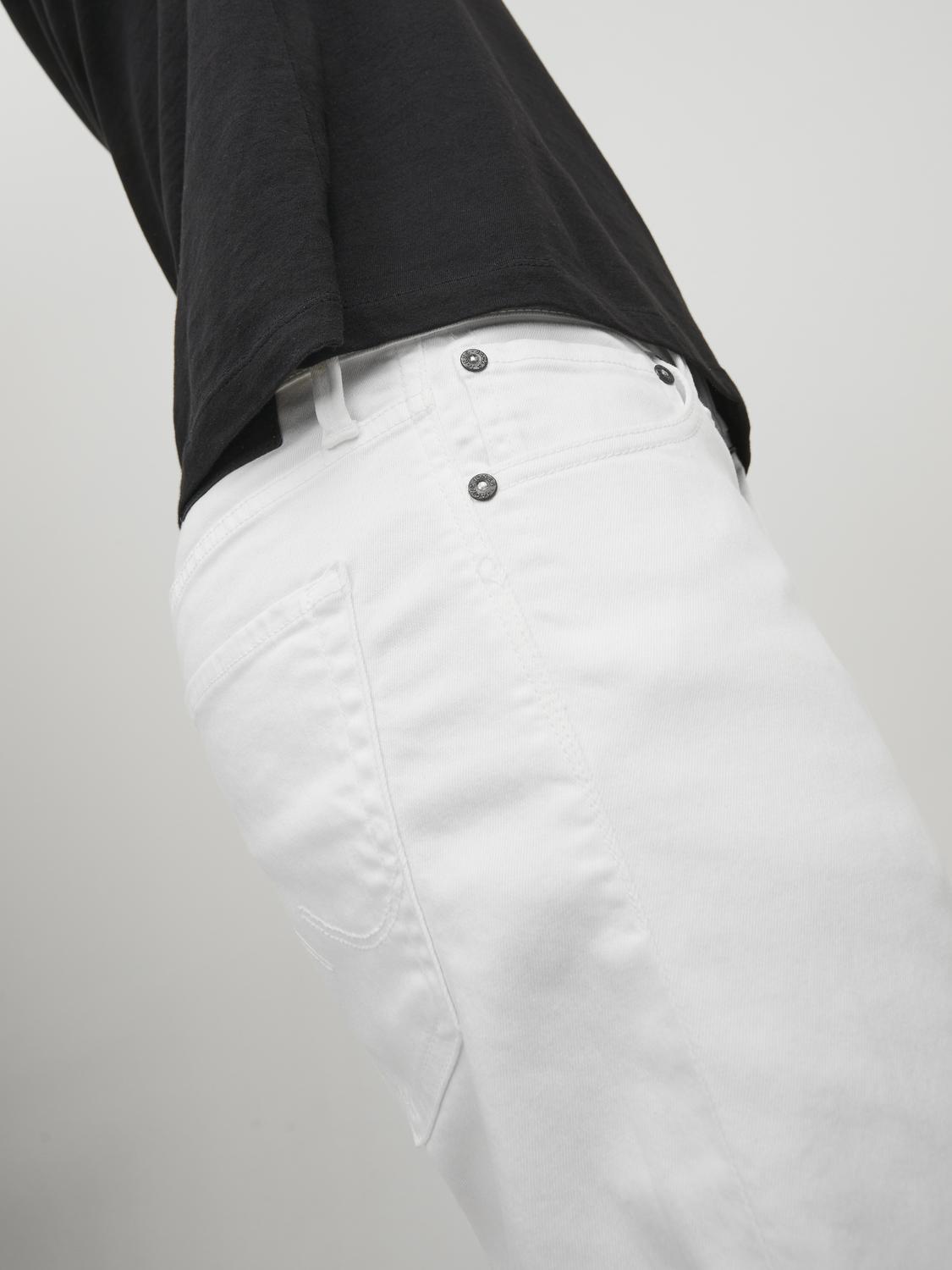JACK & JONES Rick Icon Shorts regular fit, heren korte broek, wit