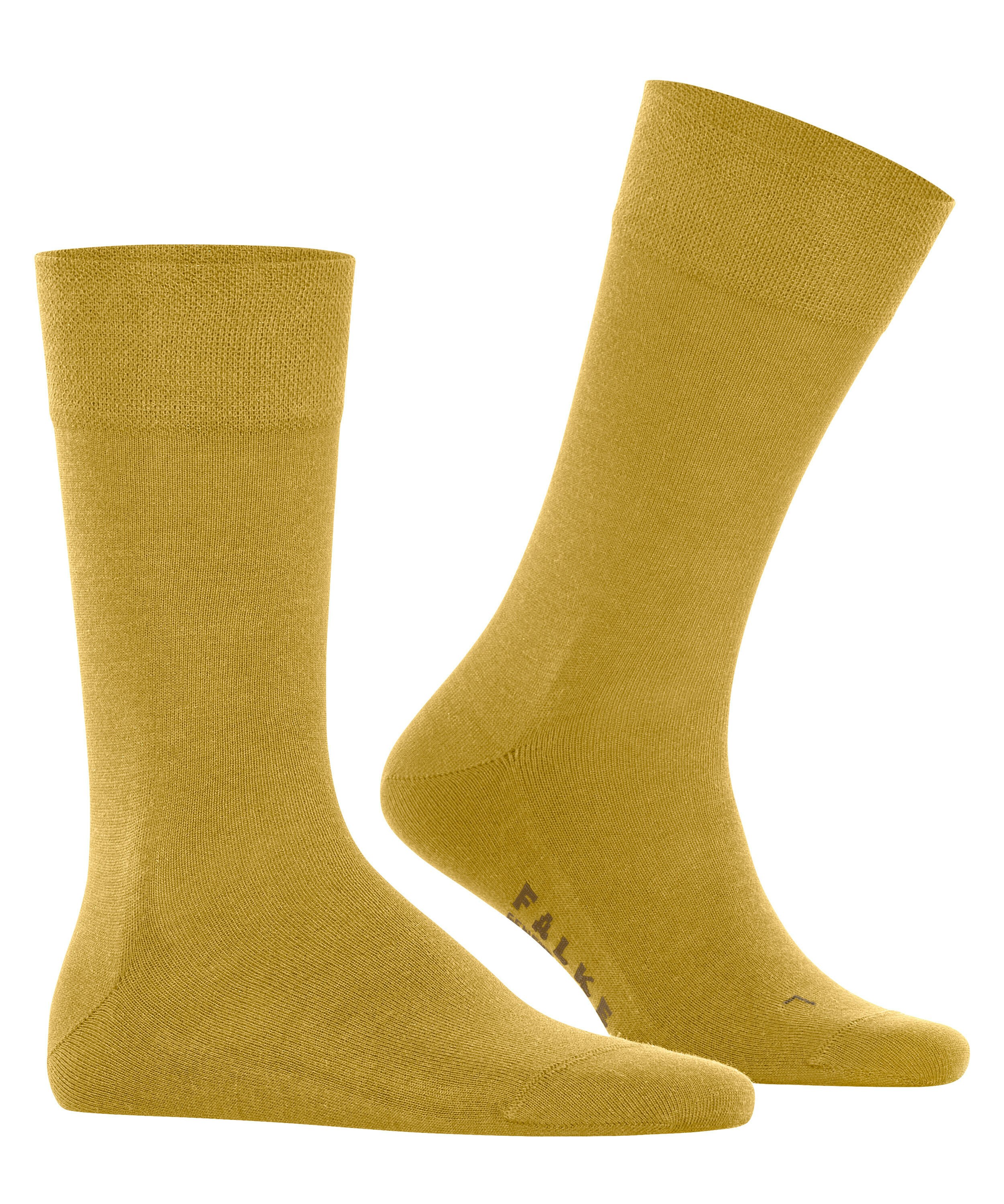 FALKE Sensitive New York herensokken, okergeel (nugget)
