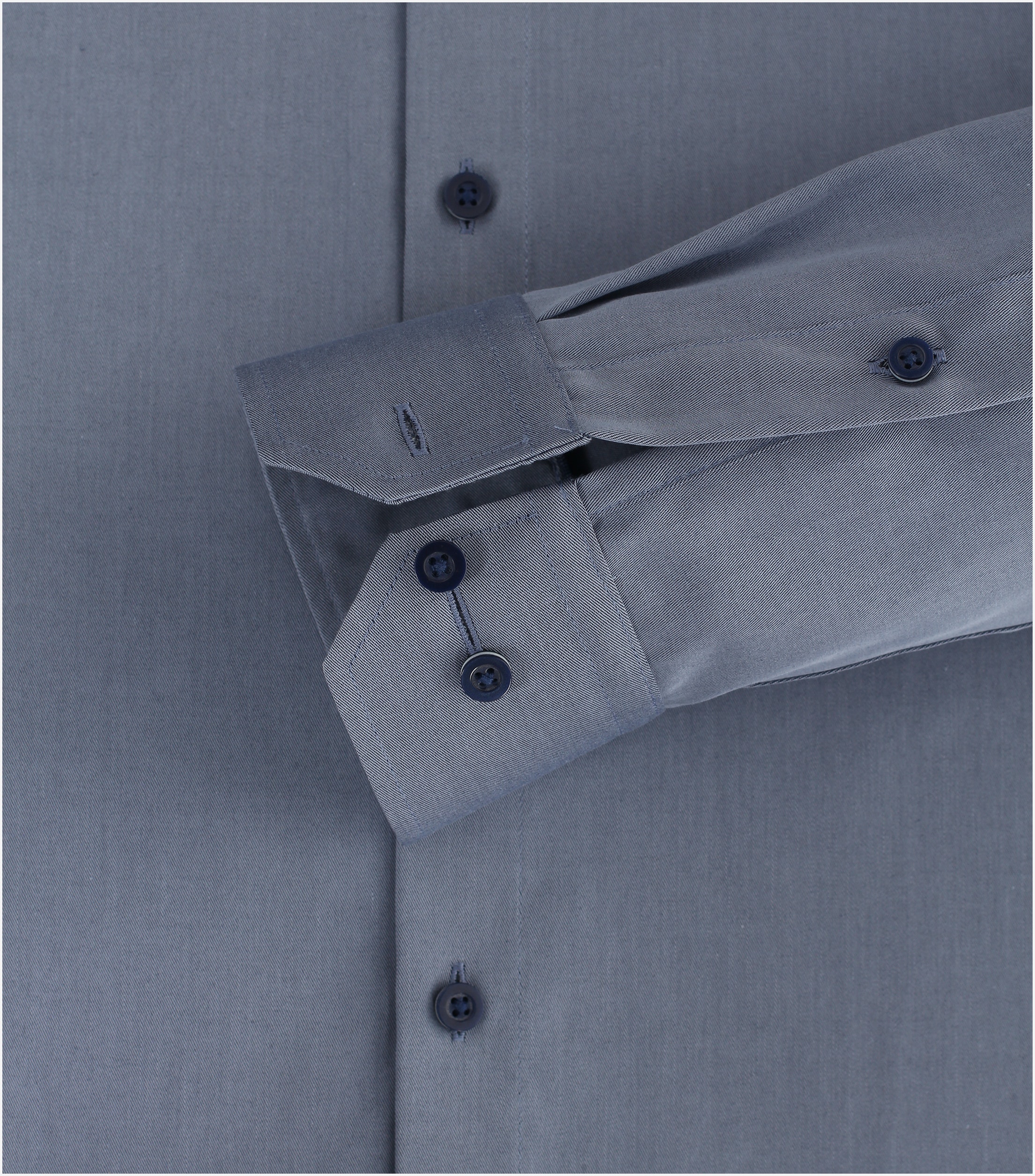 Redmond slim fit overhemd, popeline, blauw