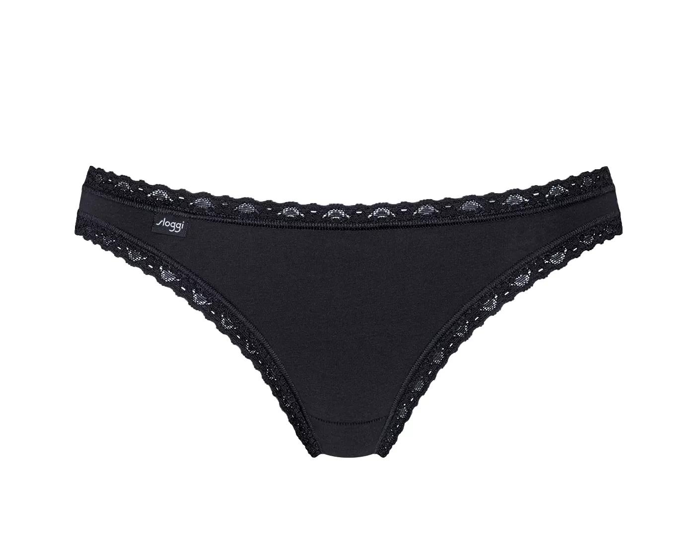 Sloggi Women 24/7 Weekend Tanga (3-pack), dames slip, zwart
