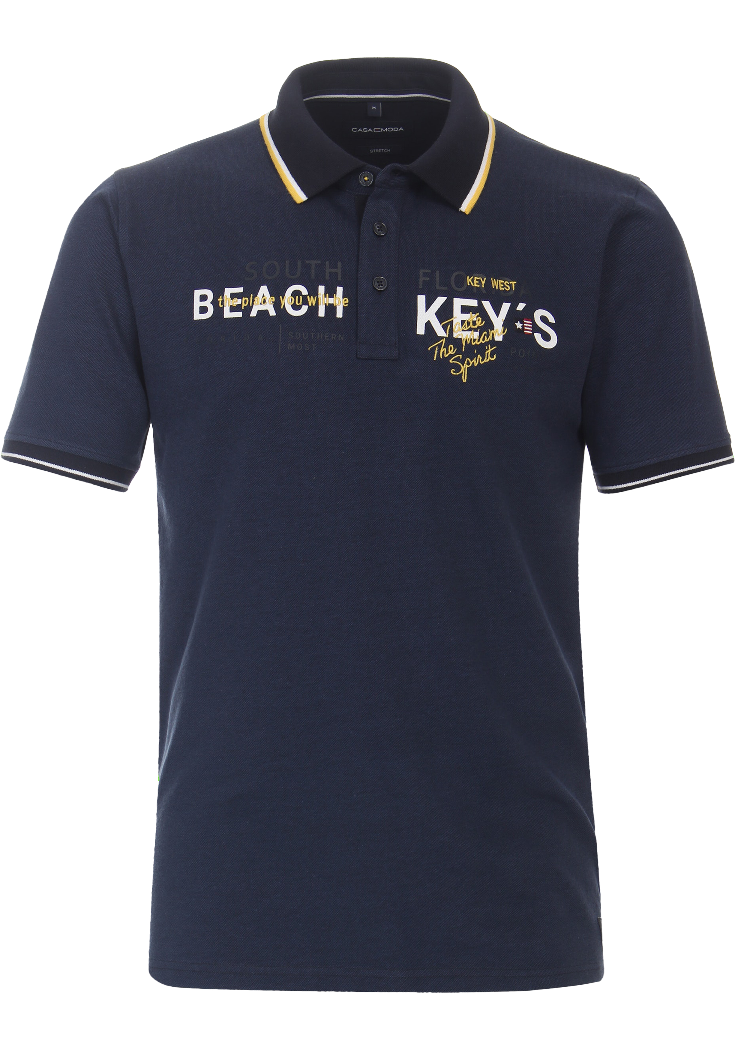 CASA MODA comfort fit heren polo, blauw
