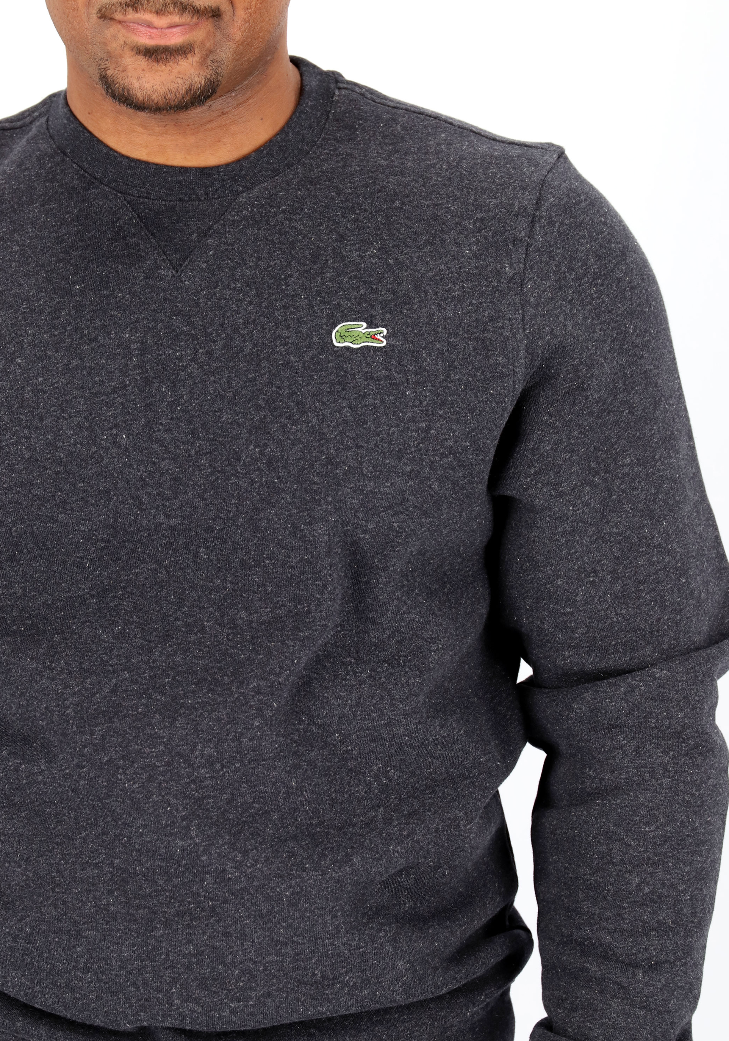 Lacoste heren sweatshirt, antraciet