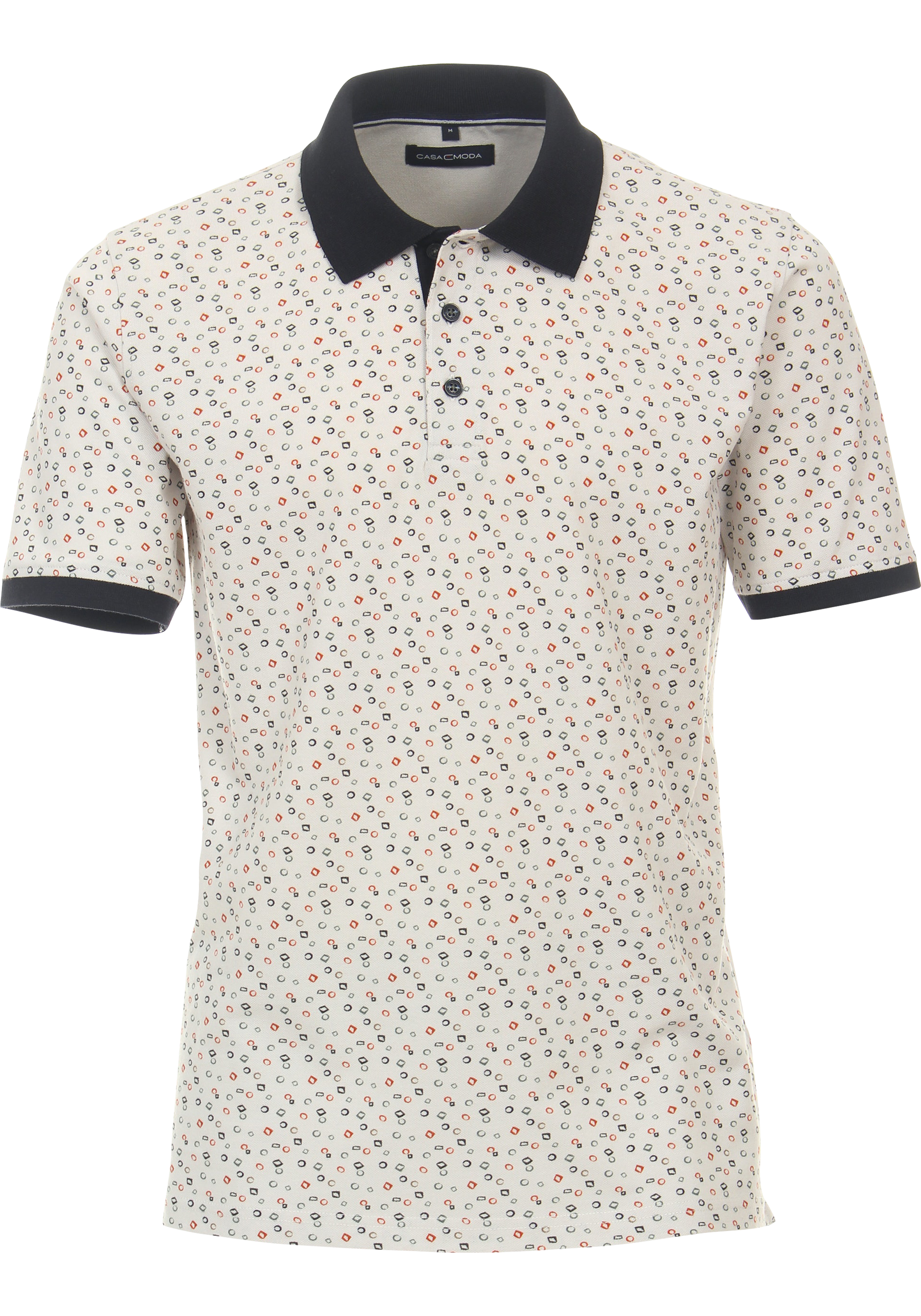 CASA MODA comfort fit heren polo, wit
