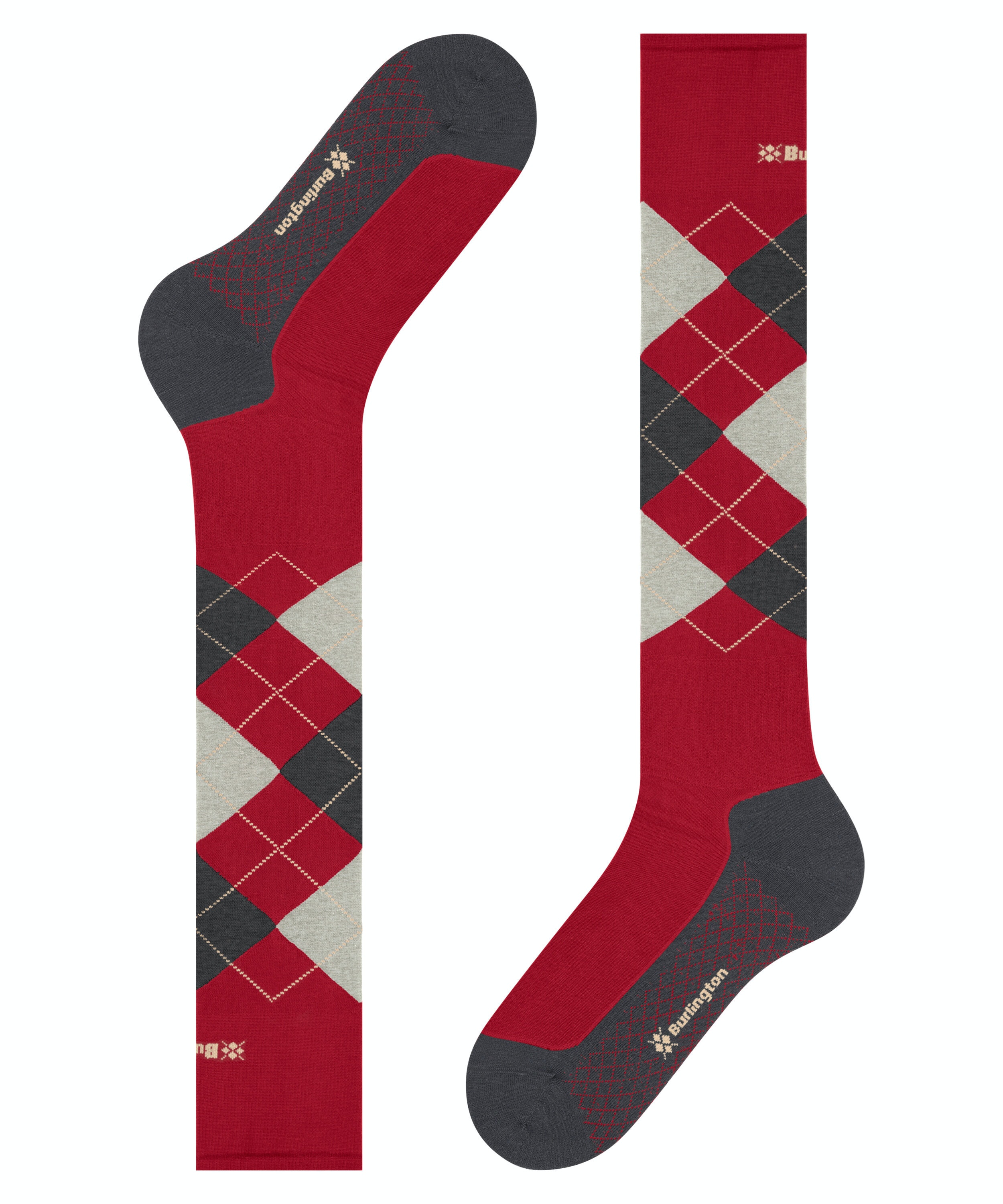 Burlington Rider Boy unisex kniekousen, rood (red pepper)