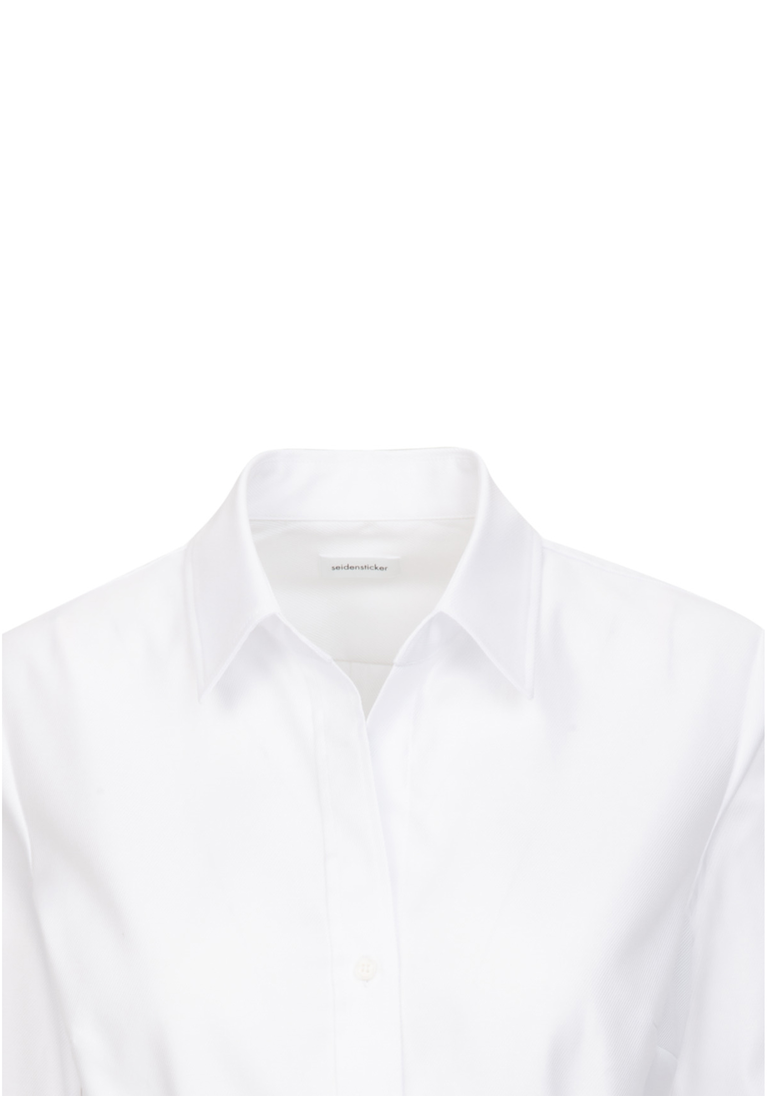 Seidensticker dames blouse slim fit, twill, wit