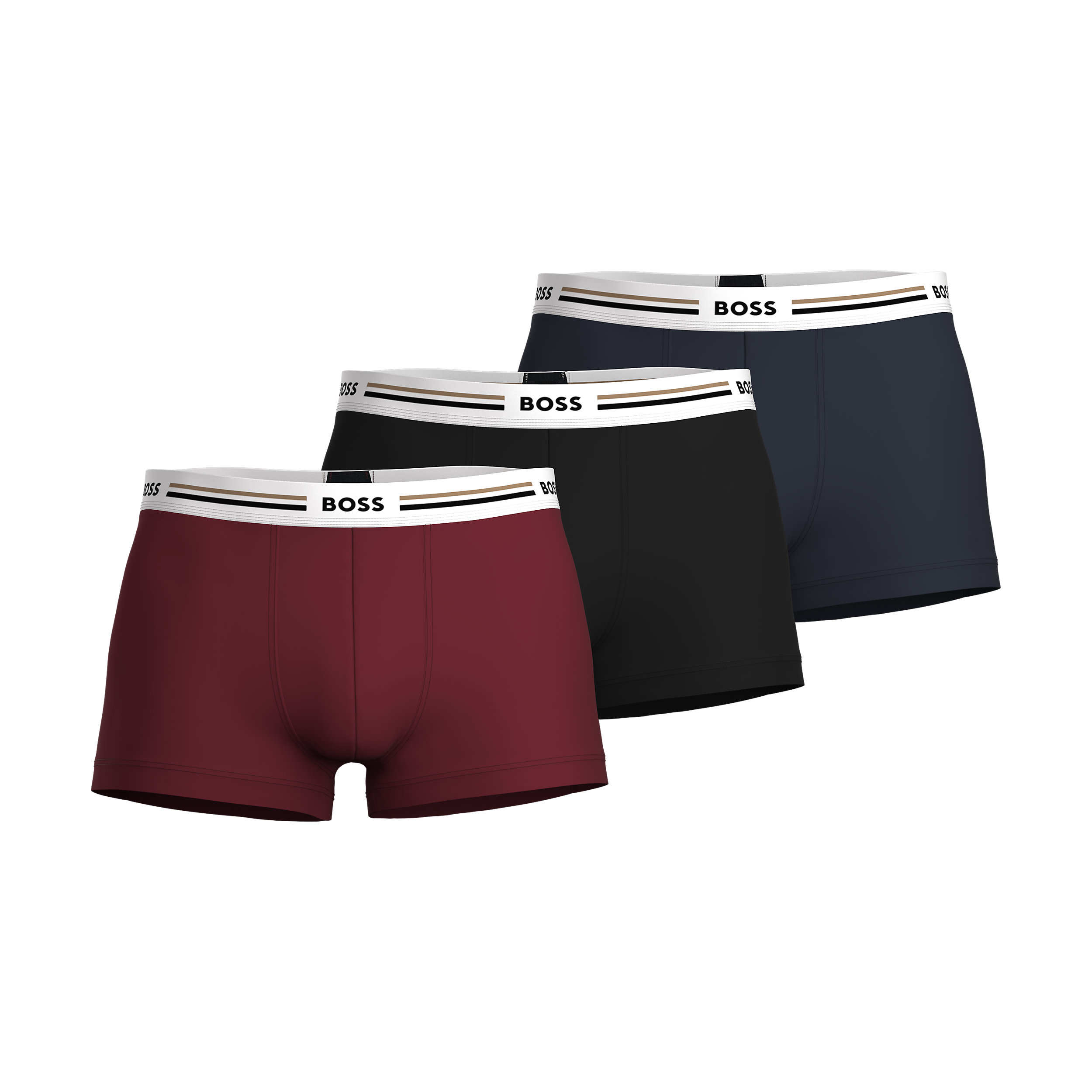 HUGO BOSS Revive trunks (3-pack), heren boxers kort, rood