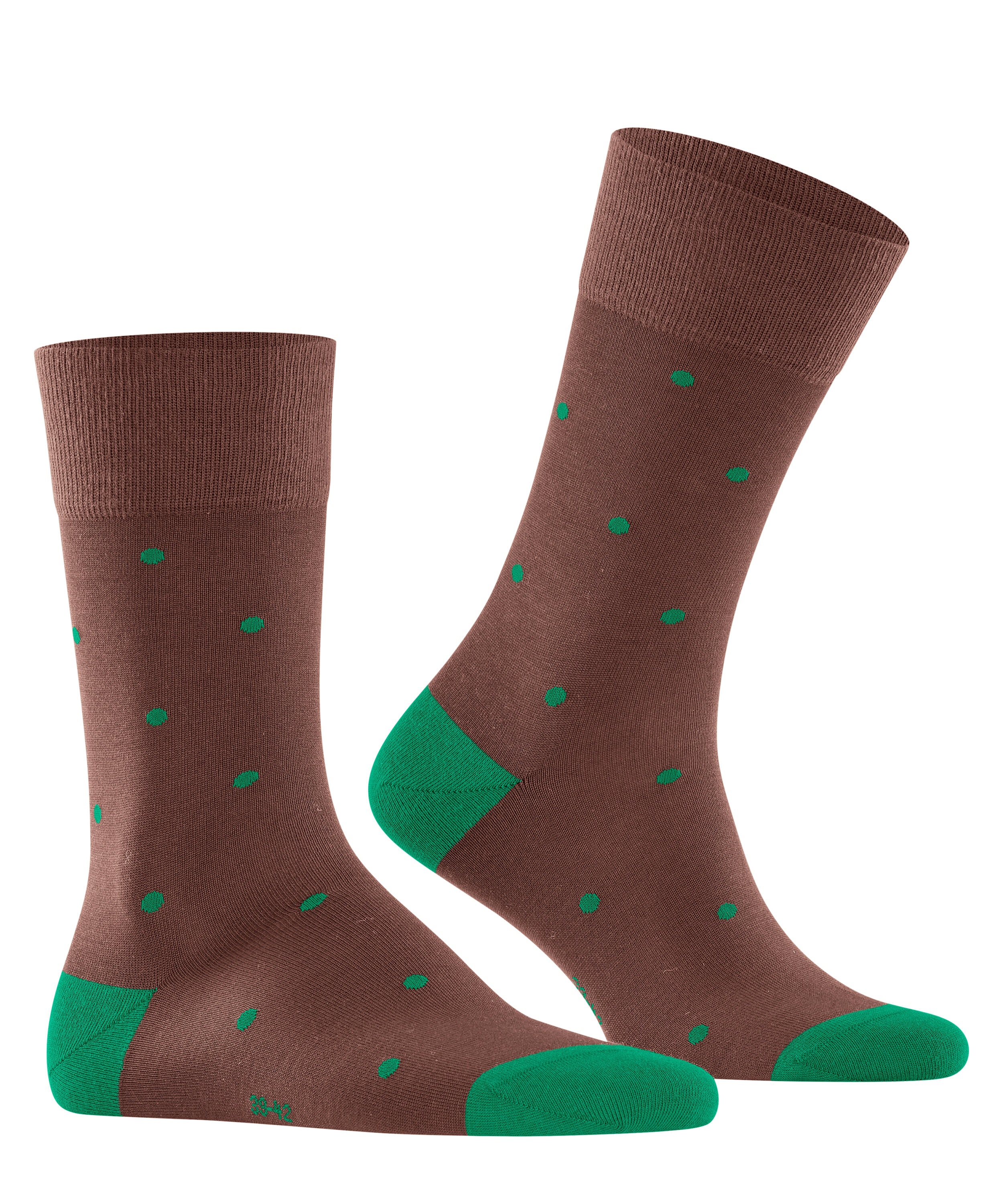 FALKE Dot herensokken, cognac bruin (brandy)