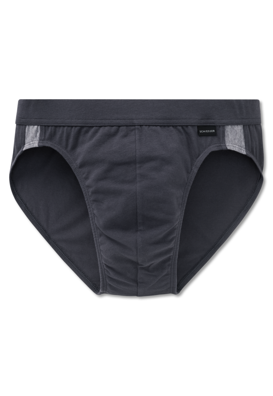 SCHIESSER Ebony slip (1-pack), heren rio slip antraciet