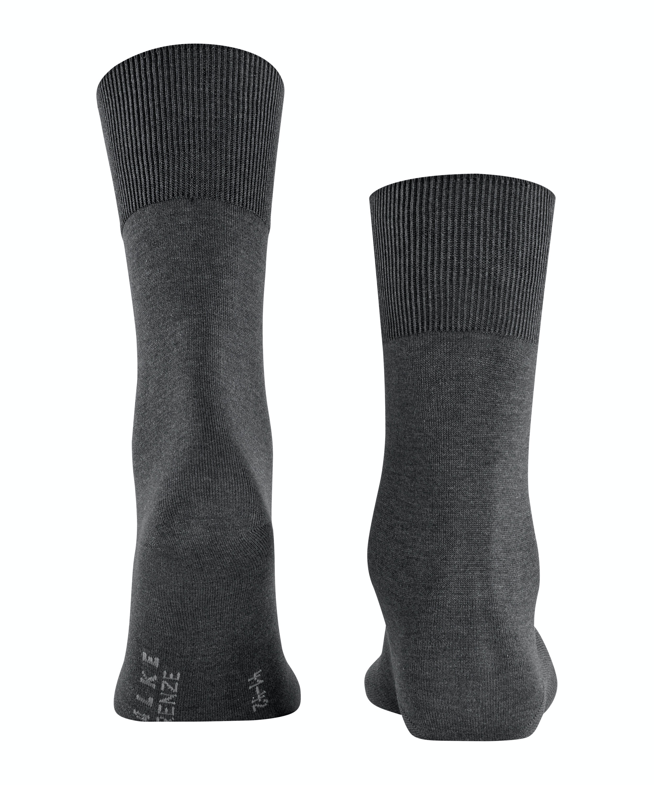 FALKE Firenze herensokken, antraciet (anthracite mel.)