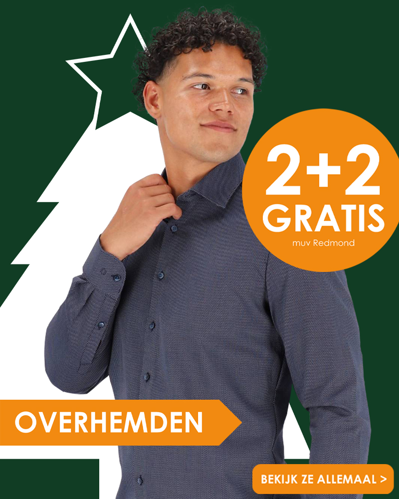 Overhemden 2 + 2 gratis bij HemdVoorHem, bekijk ze allemaal!