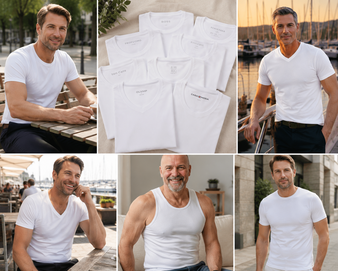Best verkochte witte T-shirts voor mannen