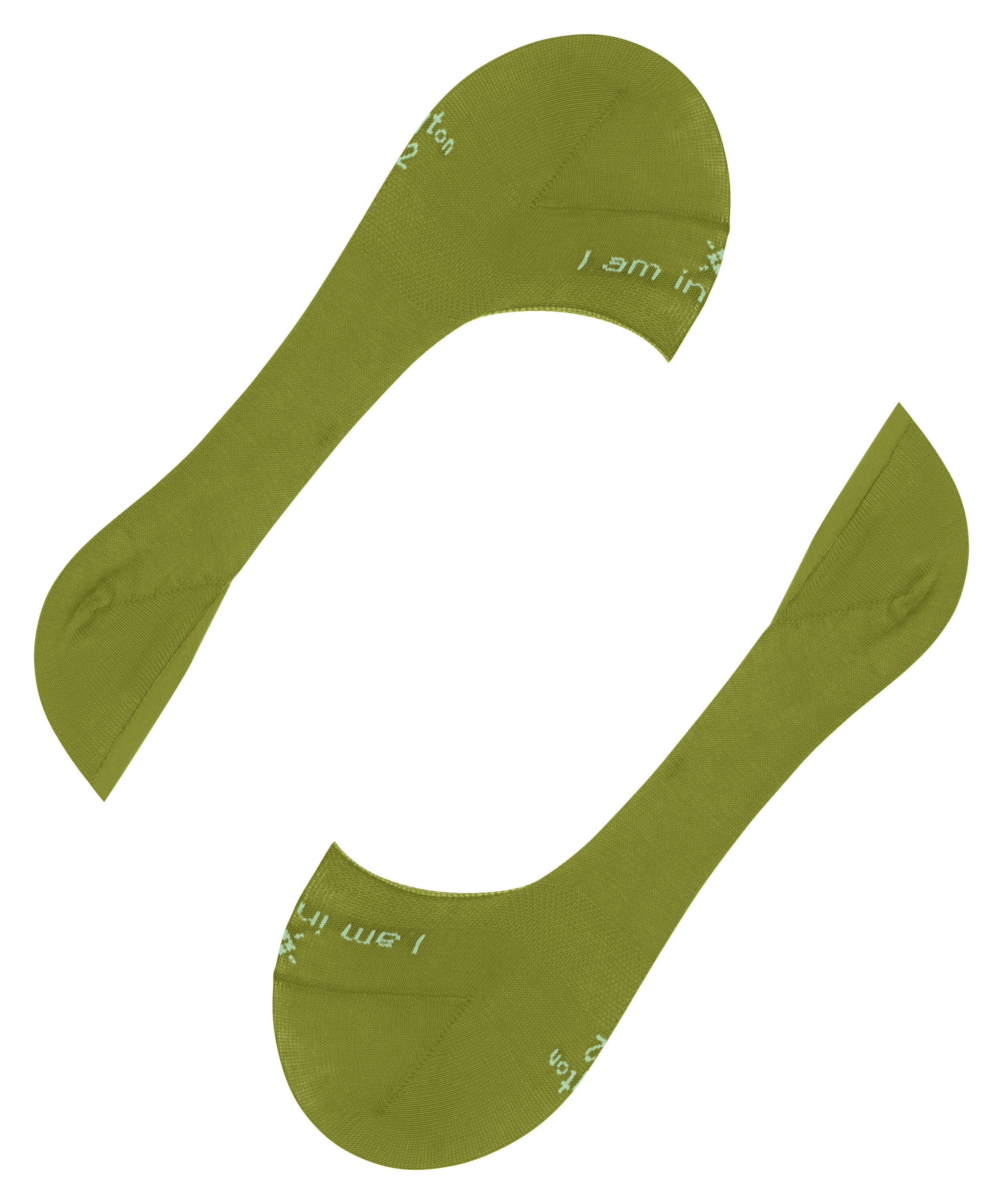 Burlington Carrington heren invisible sokken, groen (moss)