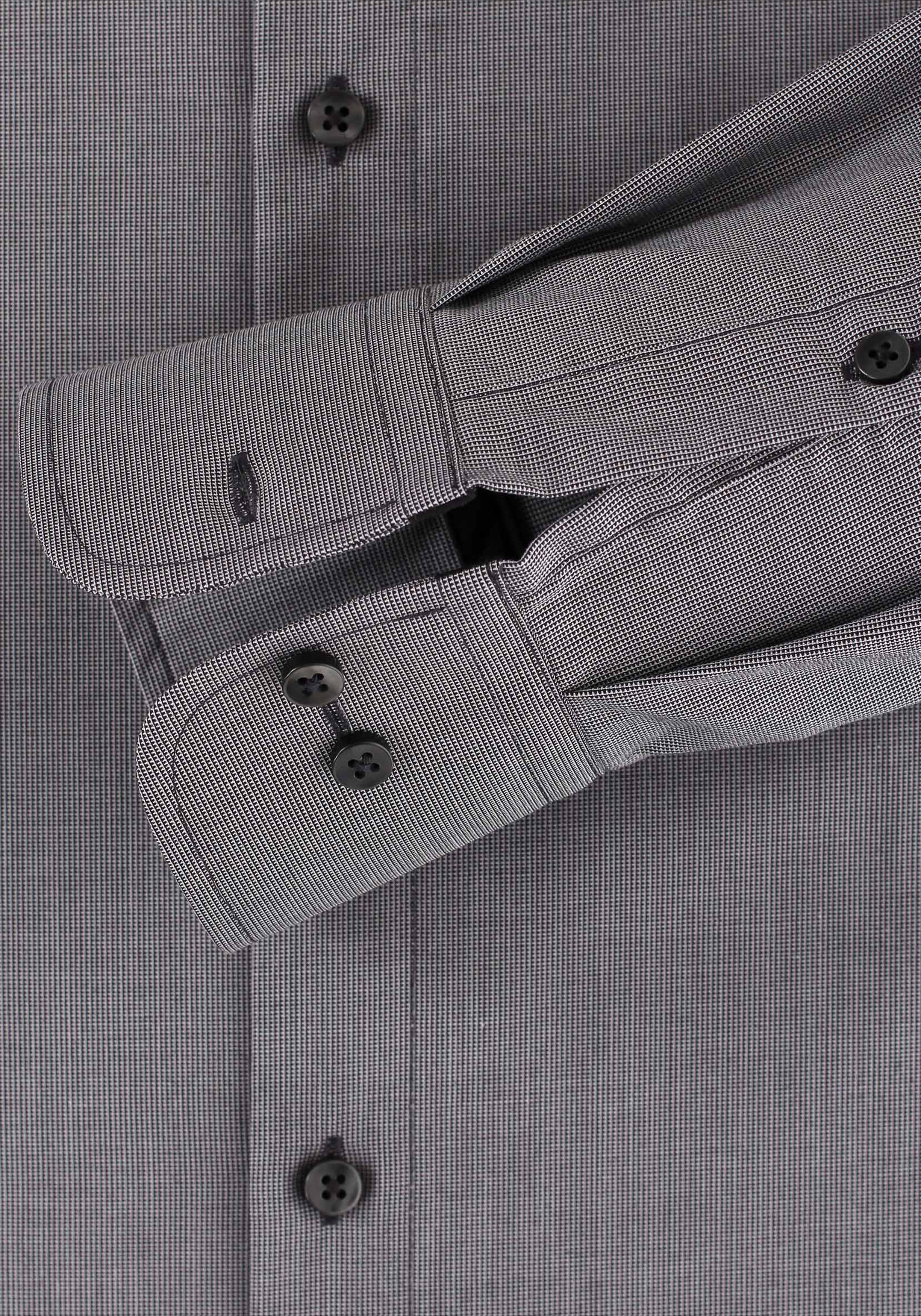 Redmond modern fit overhemd, antraciet (contrast)  