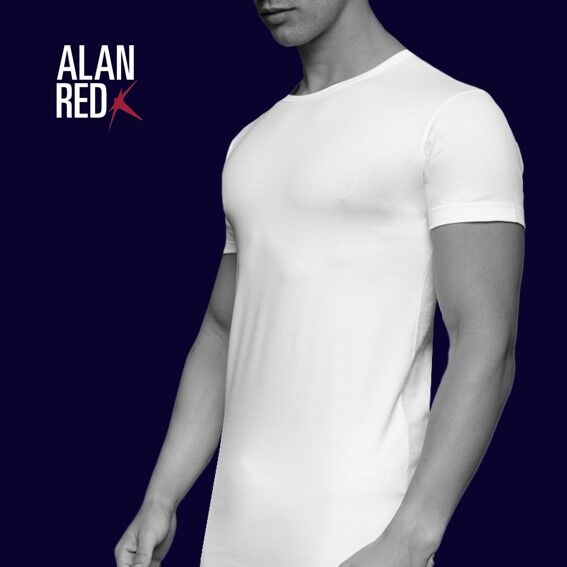 ALAN RED T shirts Ottawa 2 pack O hals stretch wit