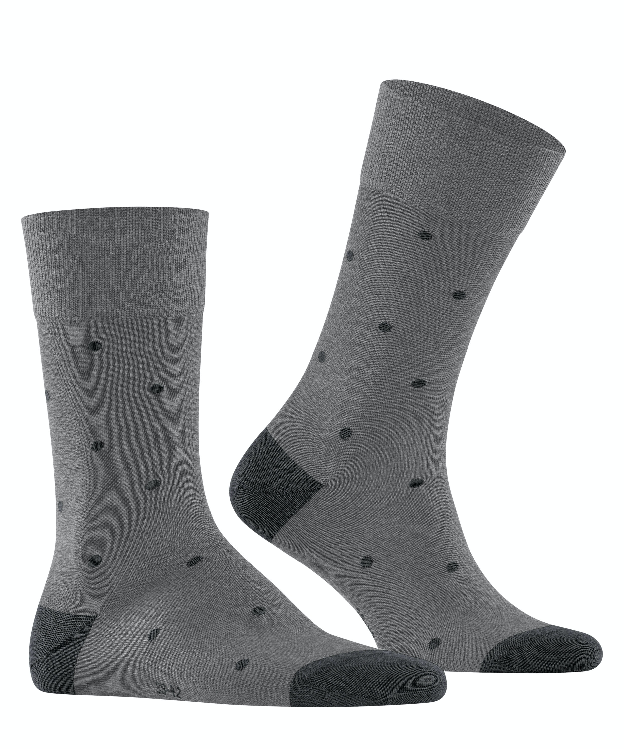 FALKE Dot herensokken, grijs melange (steel mel.)