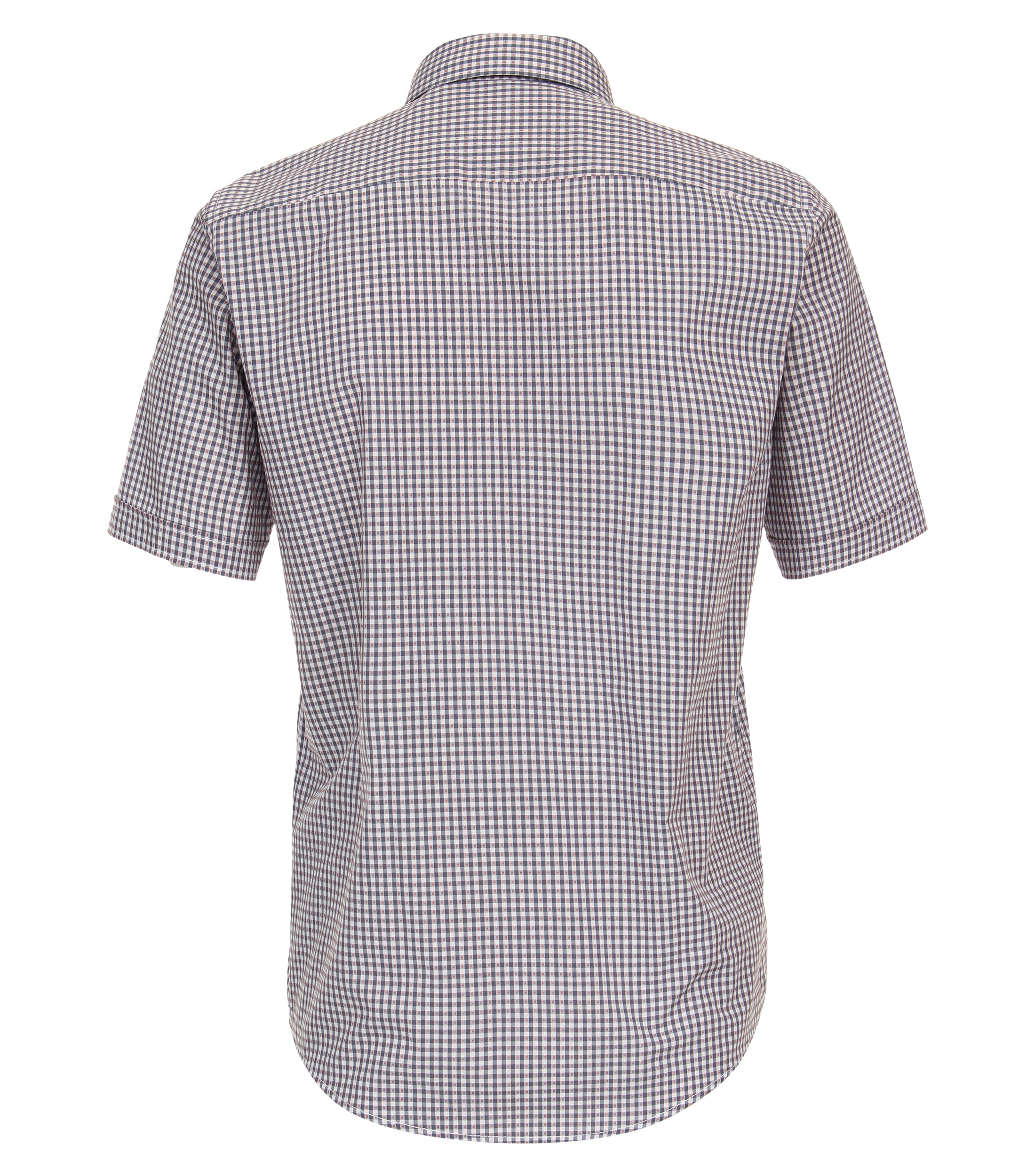 CASA MODA Sport casual fit overhemd, korte mouw, dobby, rood geruit - 944267600-401