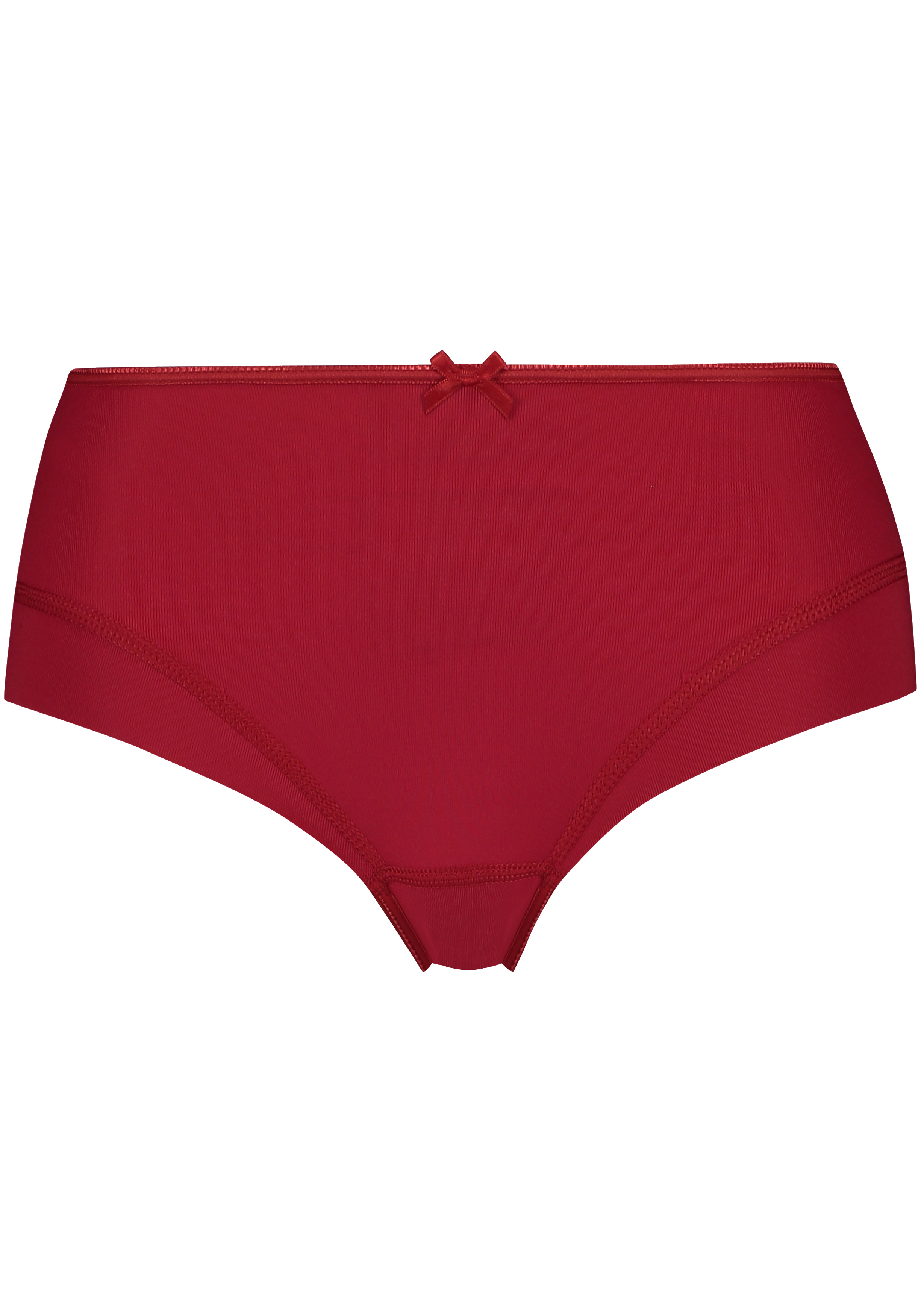 RJ Bodywear Pure Color dames midi brief, donkerrood