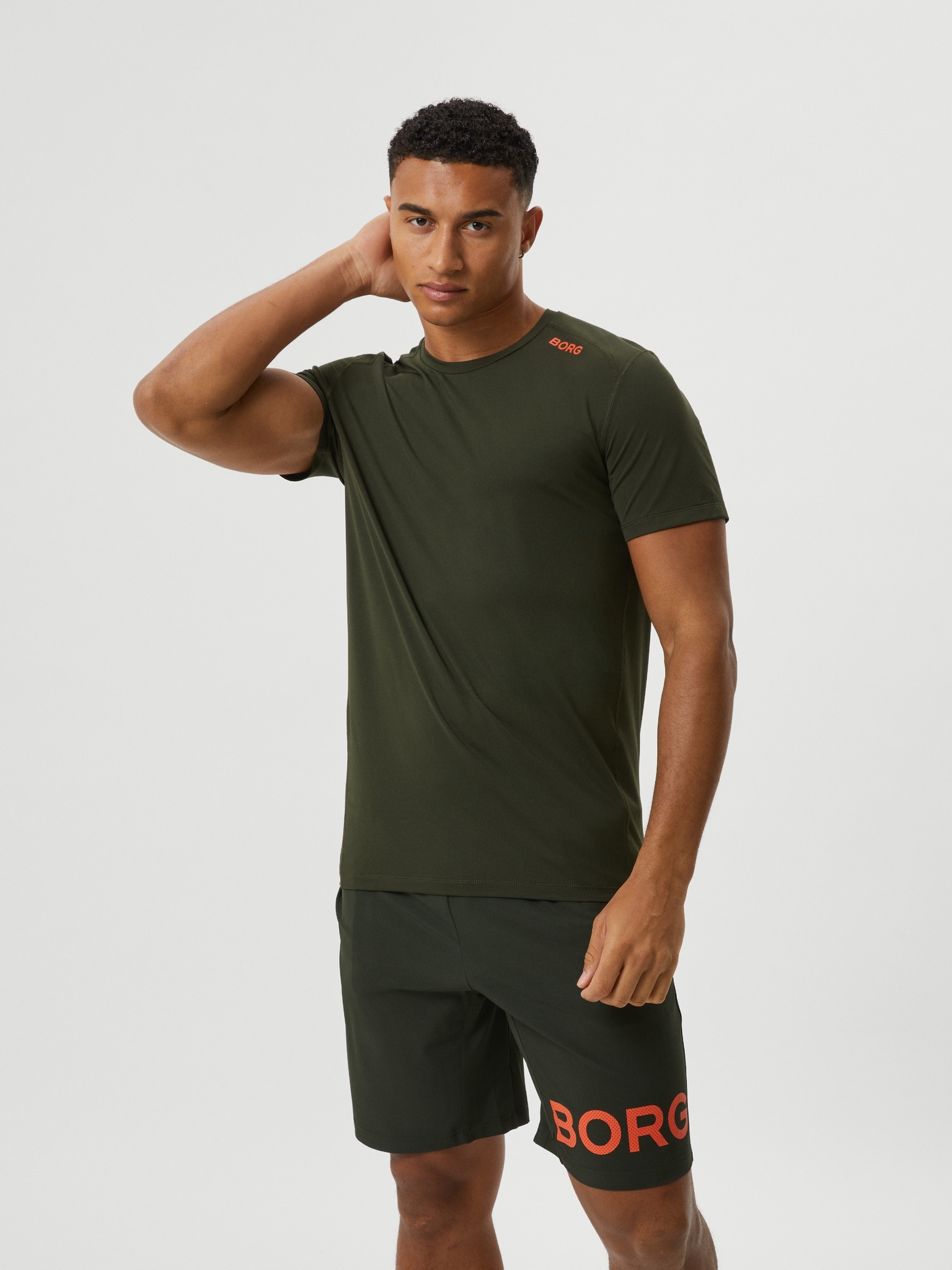 Bjorn Borg athletic T-shirt, donkergroen