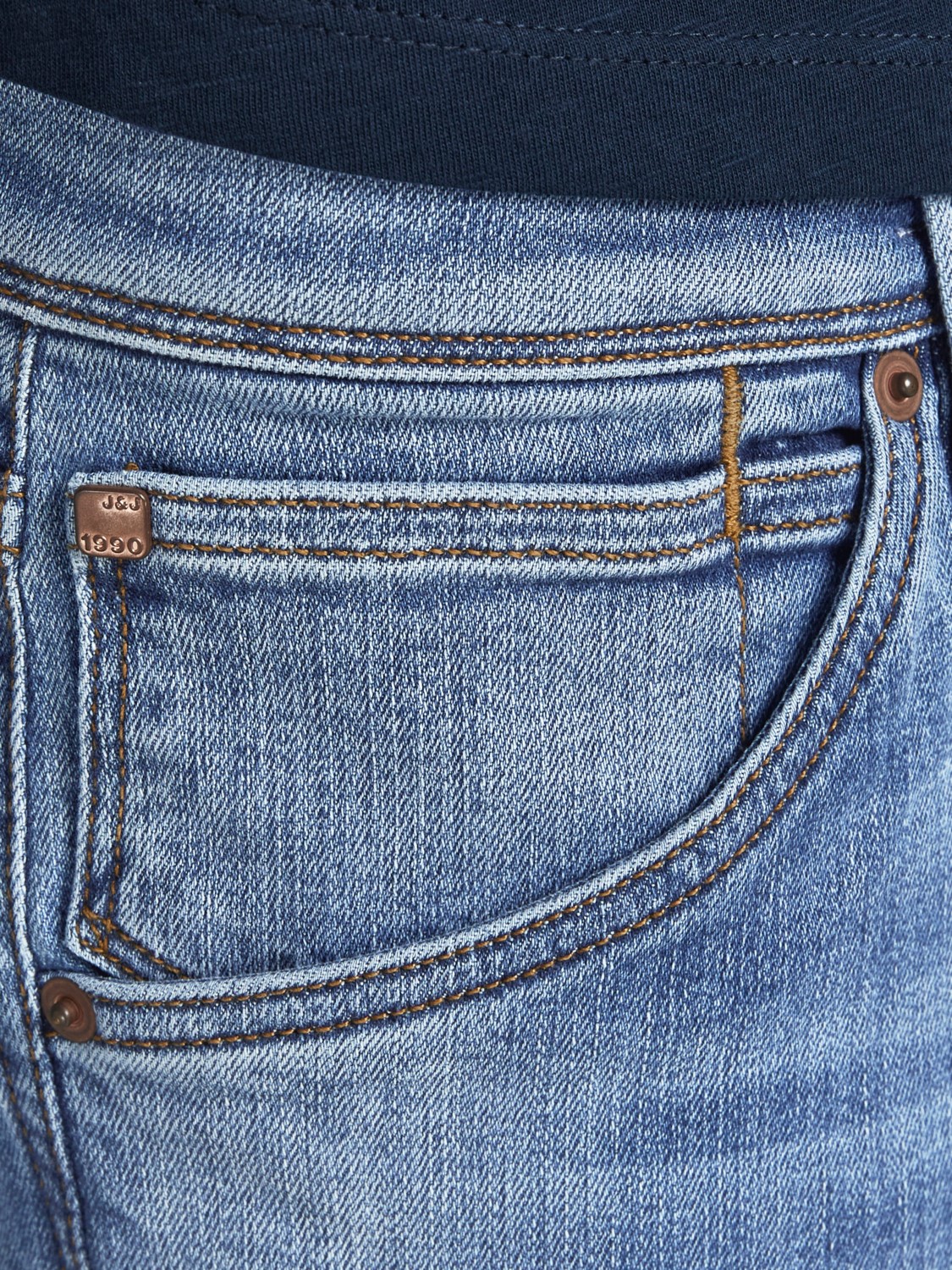 JACK & JONES Glenn Fox Ra loose fit, heren jeans, denimblauw