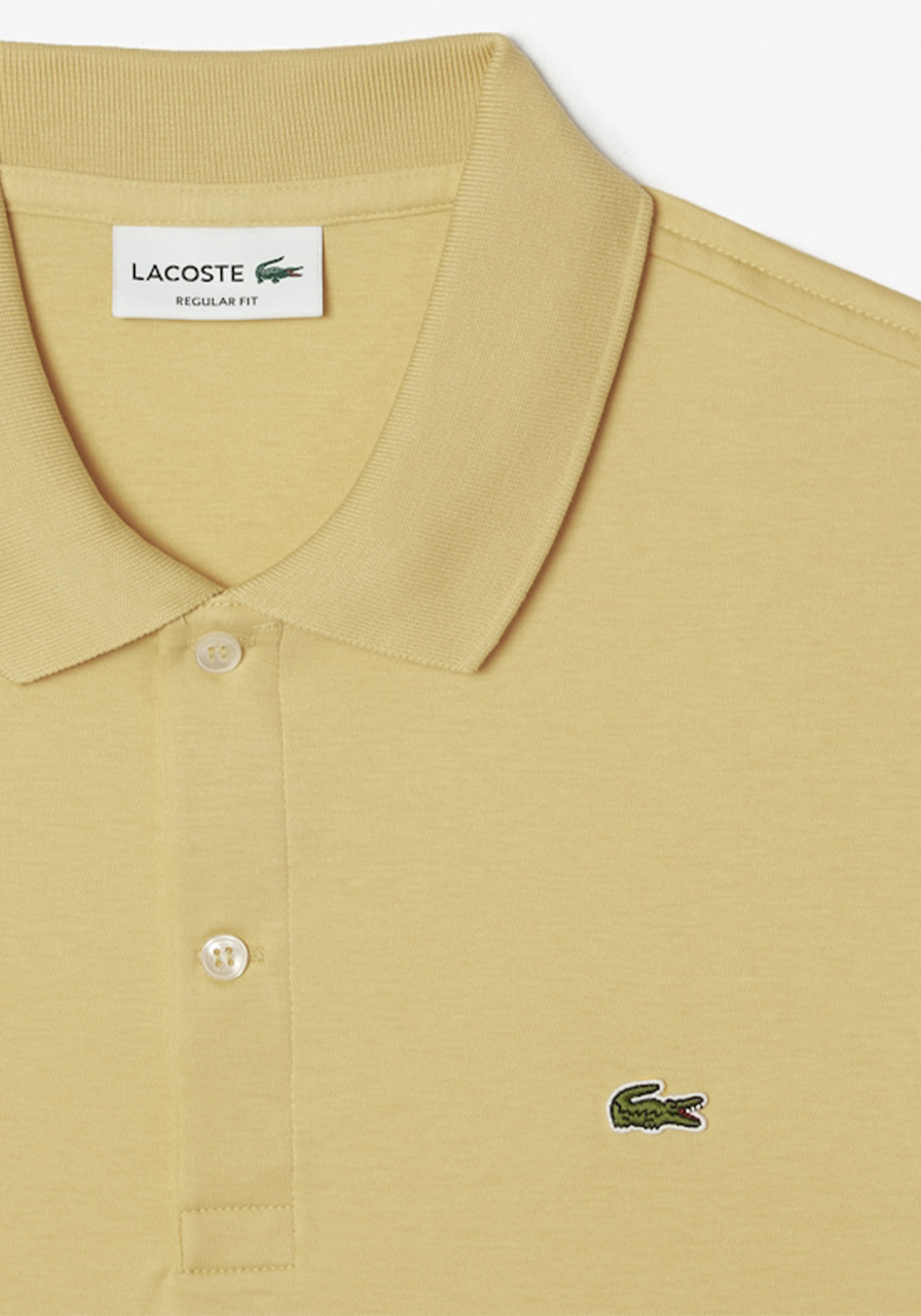 Lacoste Ultra Soft Polo Regular Fit, geel melange