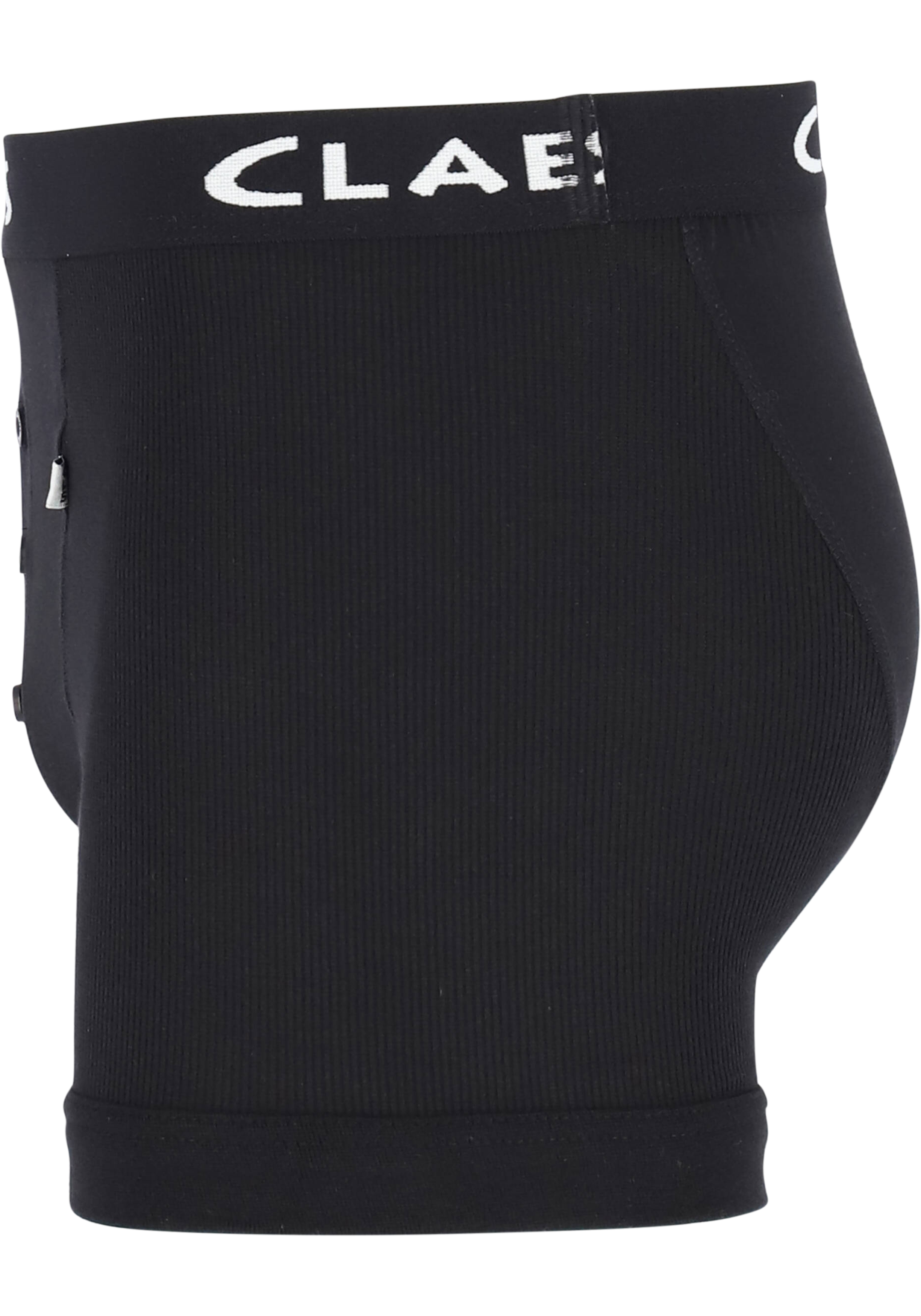 Claesen's Basics boxers (2-pack), retro rib heren boxers met gulp, zwart  