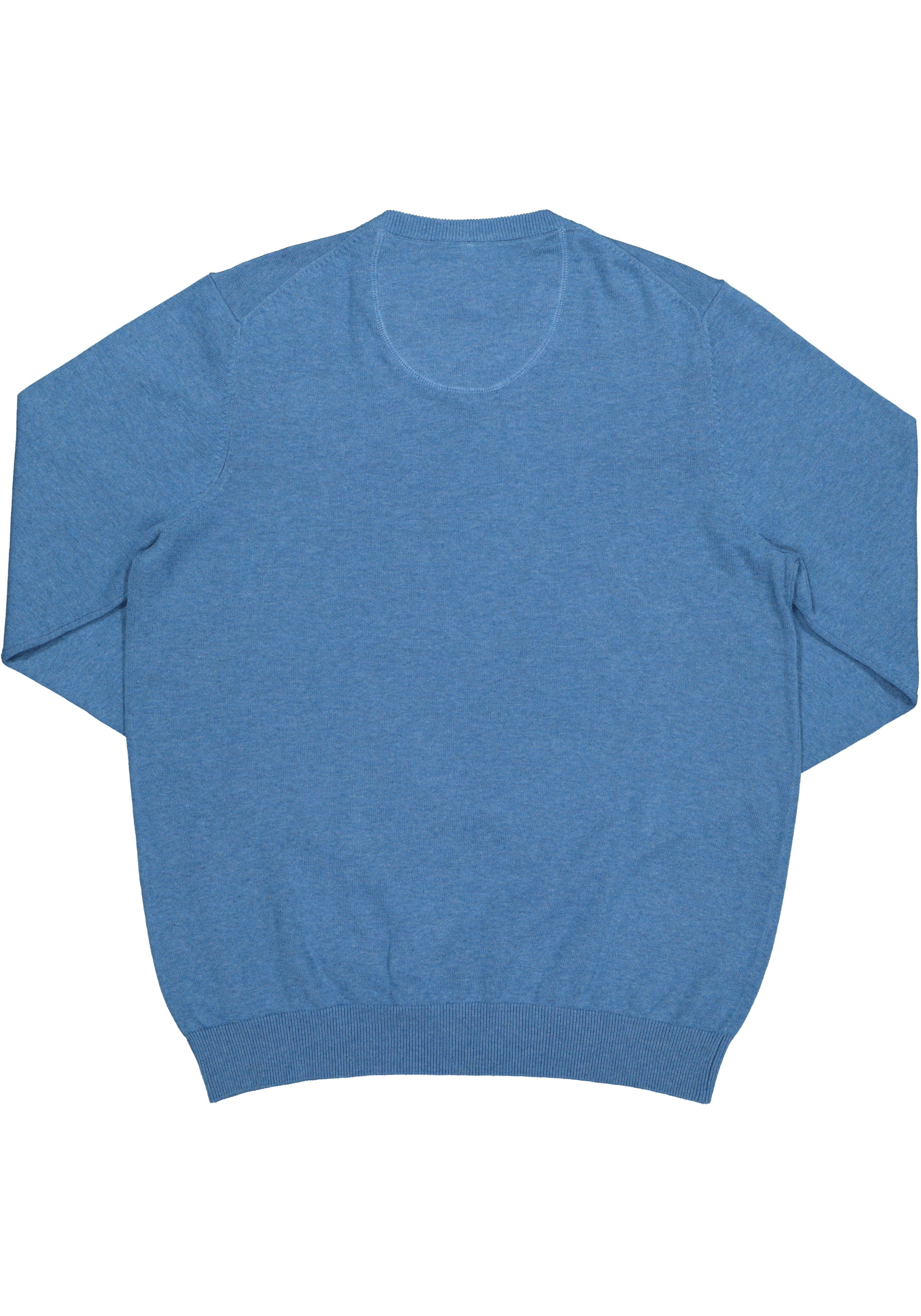 MARVELIS modern fit trui katoen, V-hals, lichtblauw