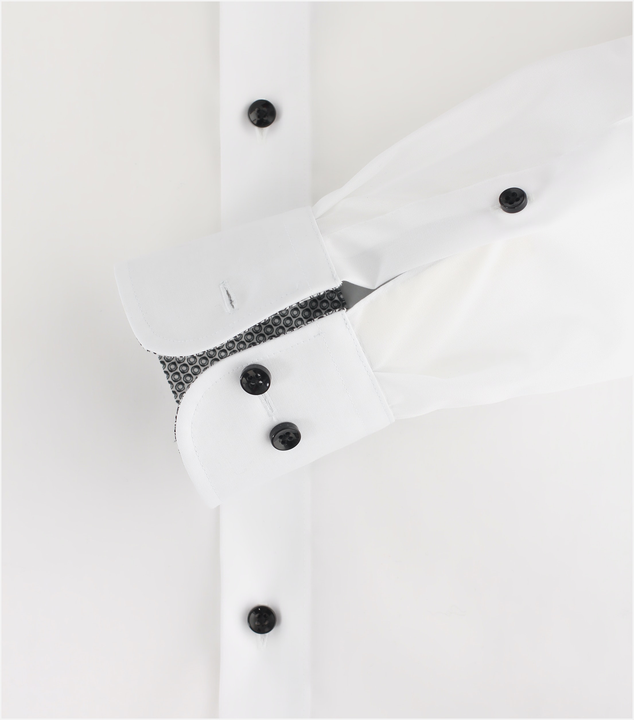 CASA MODA modern fit overhemd, popeline, wit