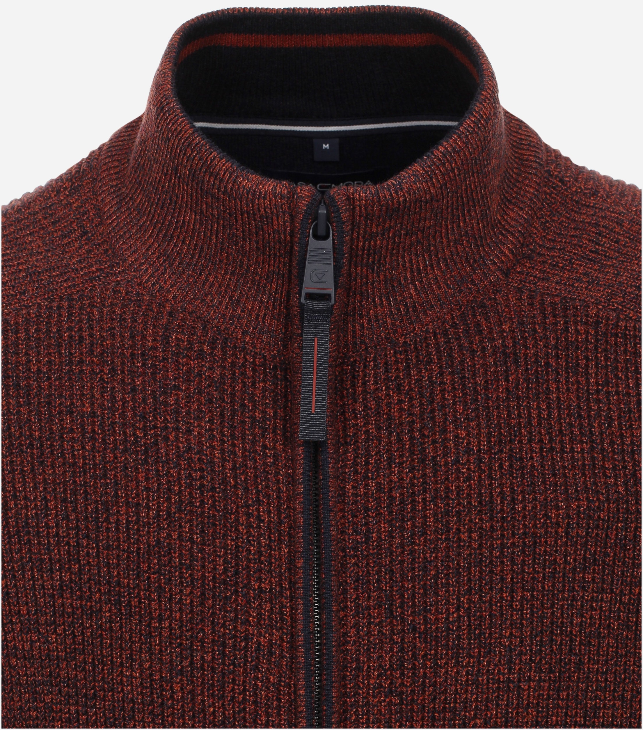 CASA MODA comfort fit vest, donkerrood melange