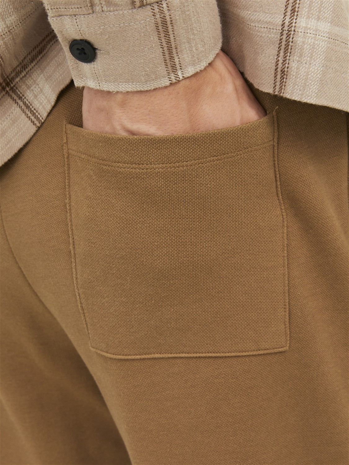 JACK & JONES Ace Smart Sweat Pants regular fit, heren joggingbroek, camel bruin
