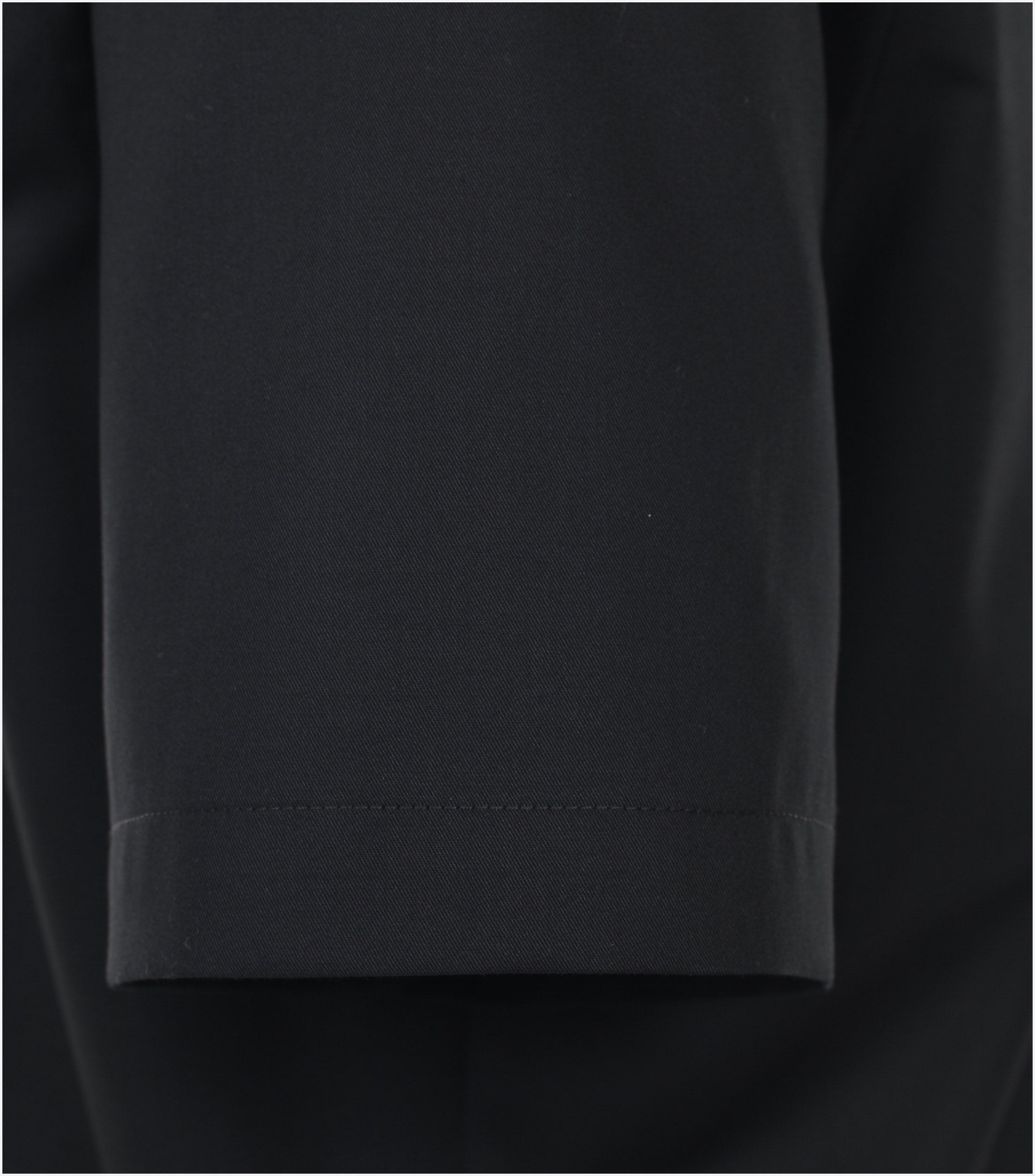 VENTI modern fit overhemd, korte mouw, twill, zwart