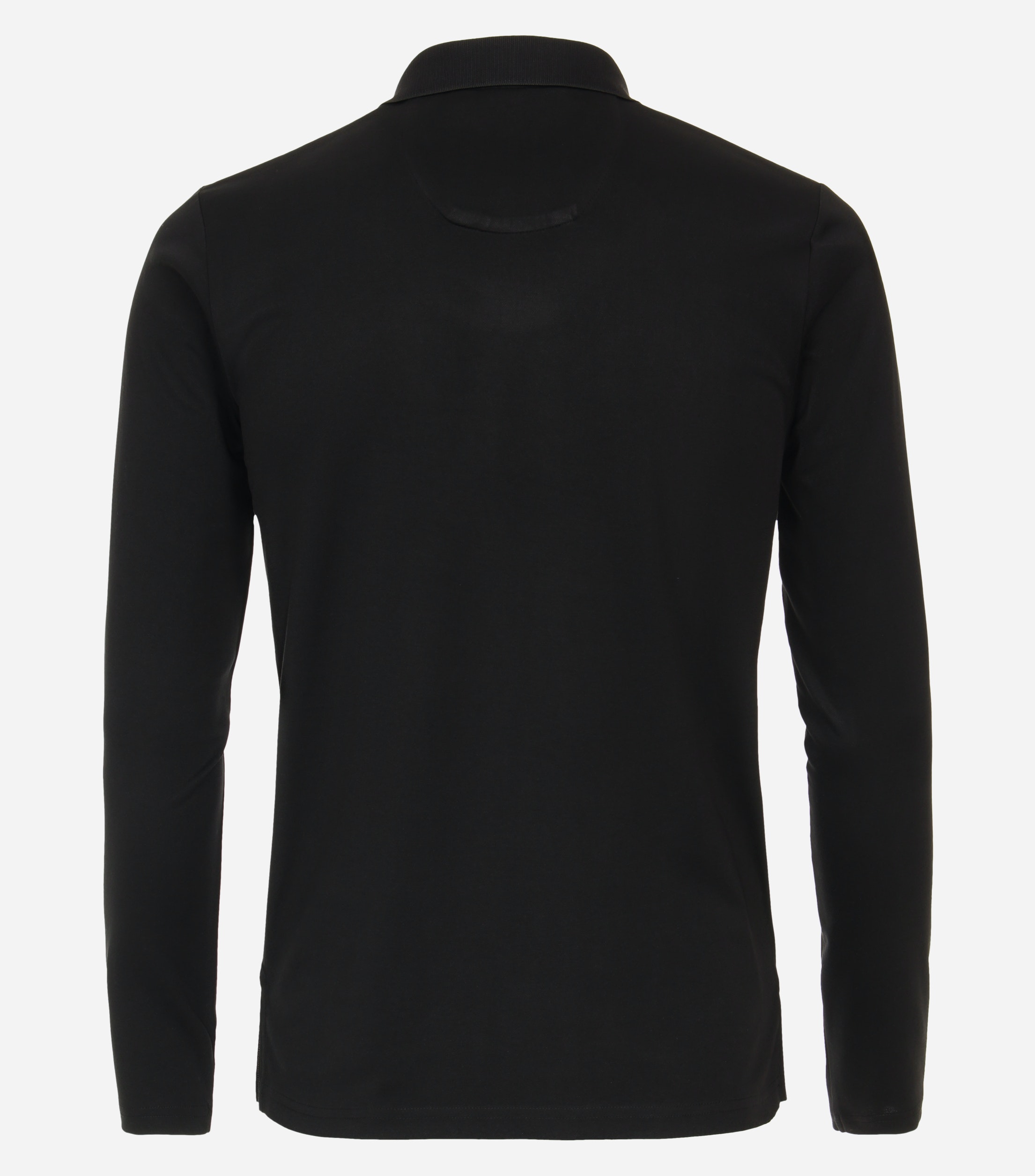 Zwarte polo lange mouw shop
