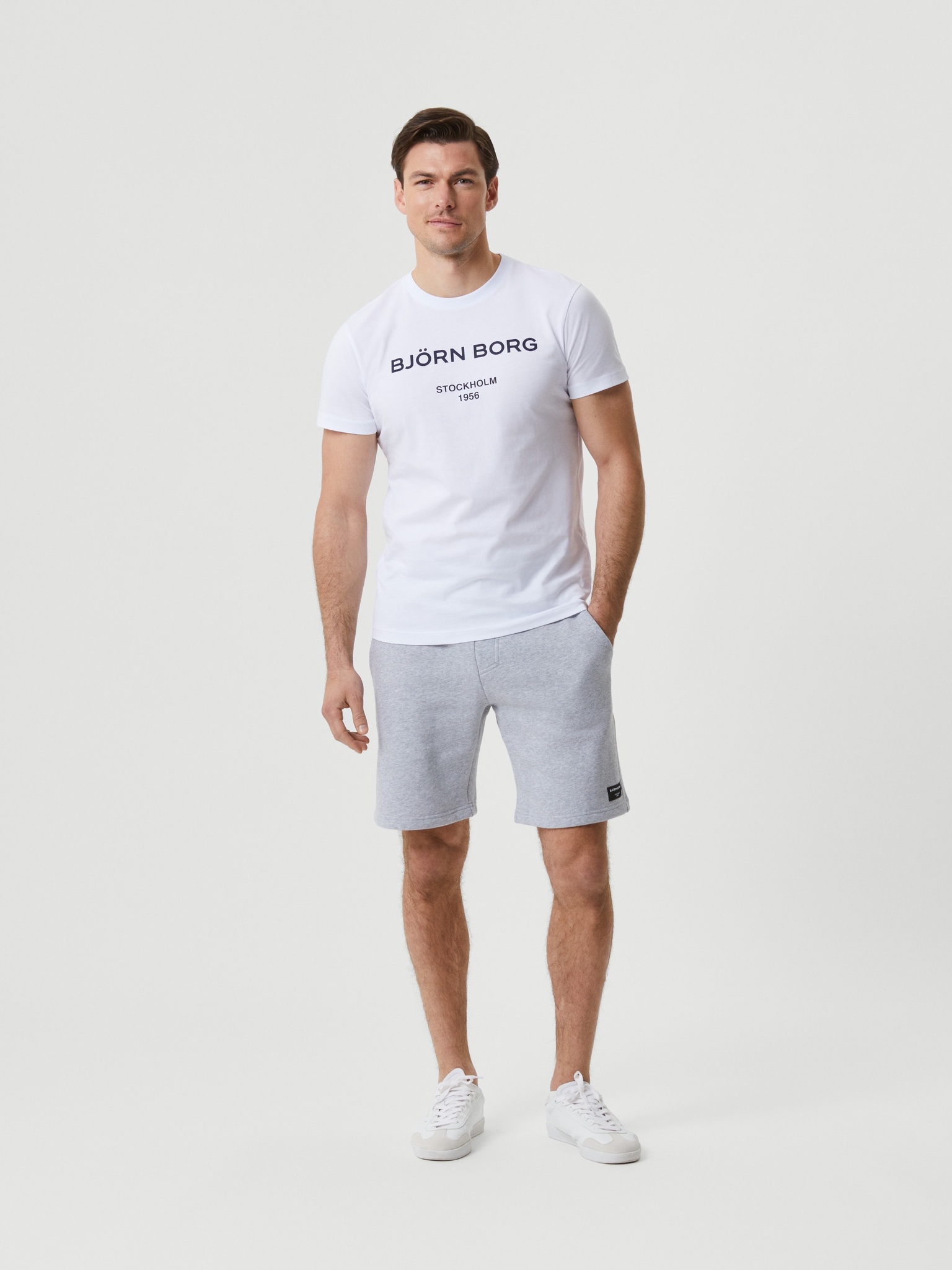 Bjorn Borg logo T-shirt, wit