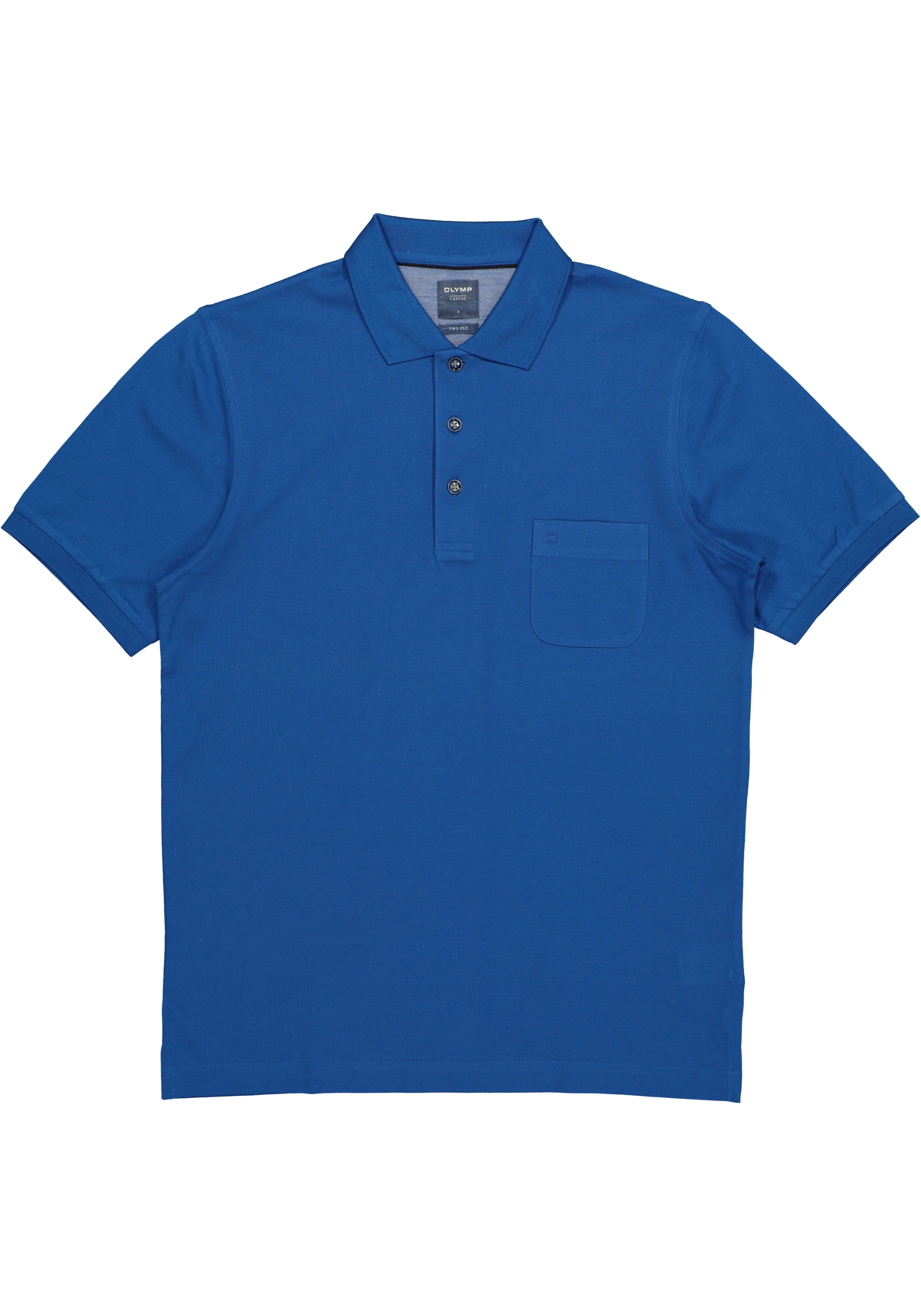 OLYMP modern fit poloshirt, kobalt blauw