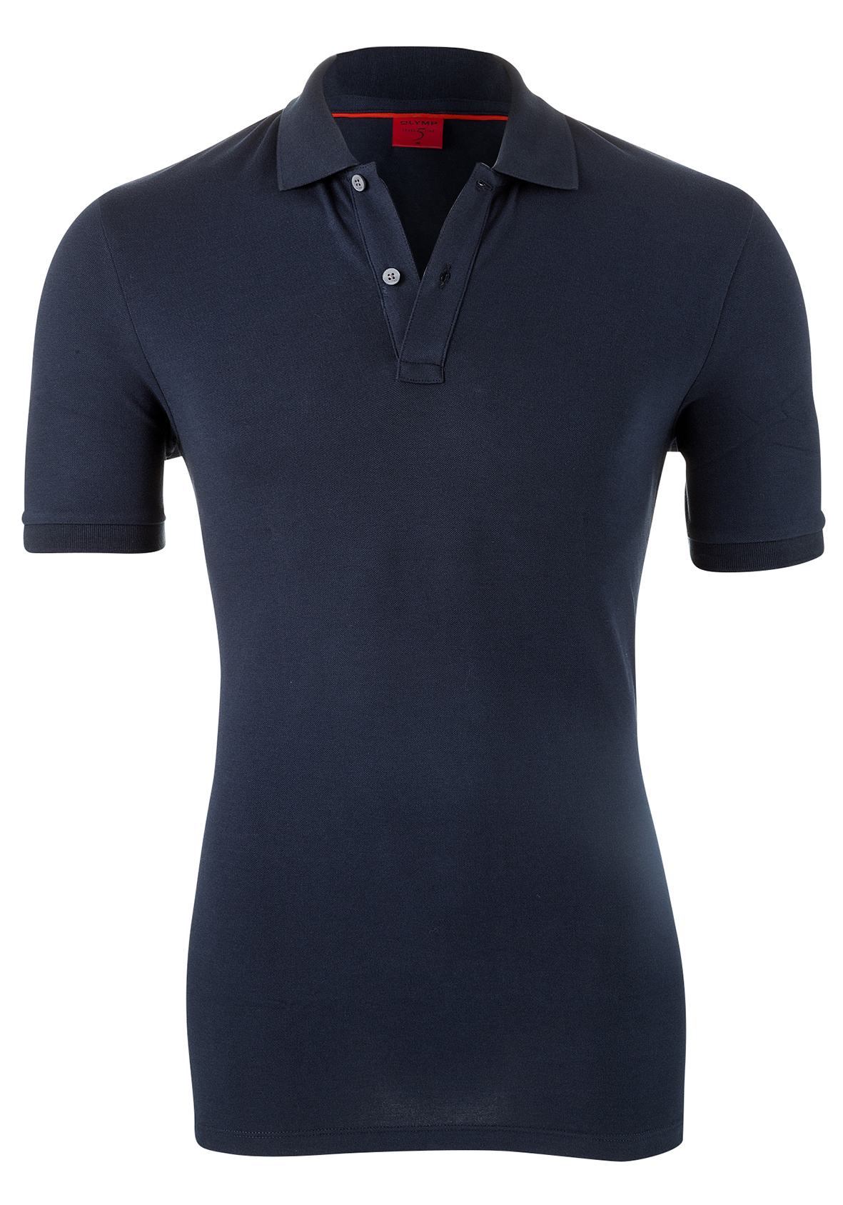 OLYMP Level 5 body fit poloshirt, stretch, marine blauw