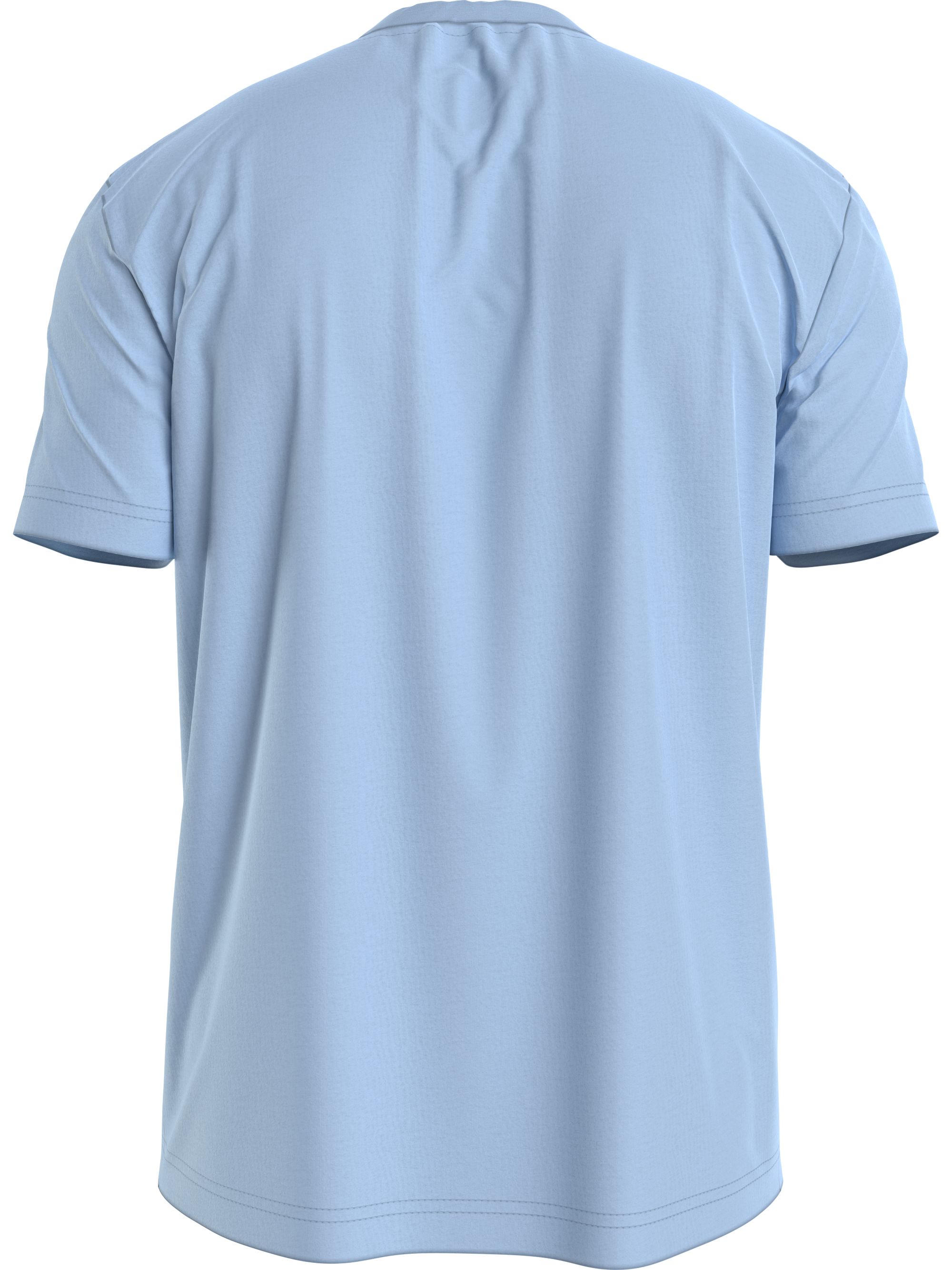 Calvin Klein Degrade Logo T-shirt, heren T-shirt korte mouw O-hals, blauw