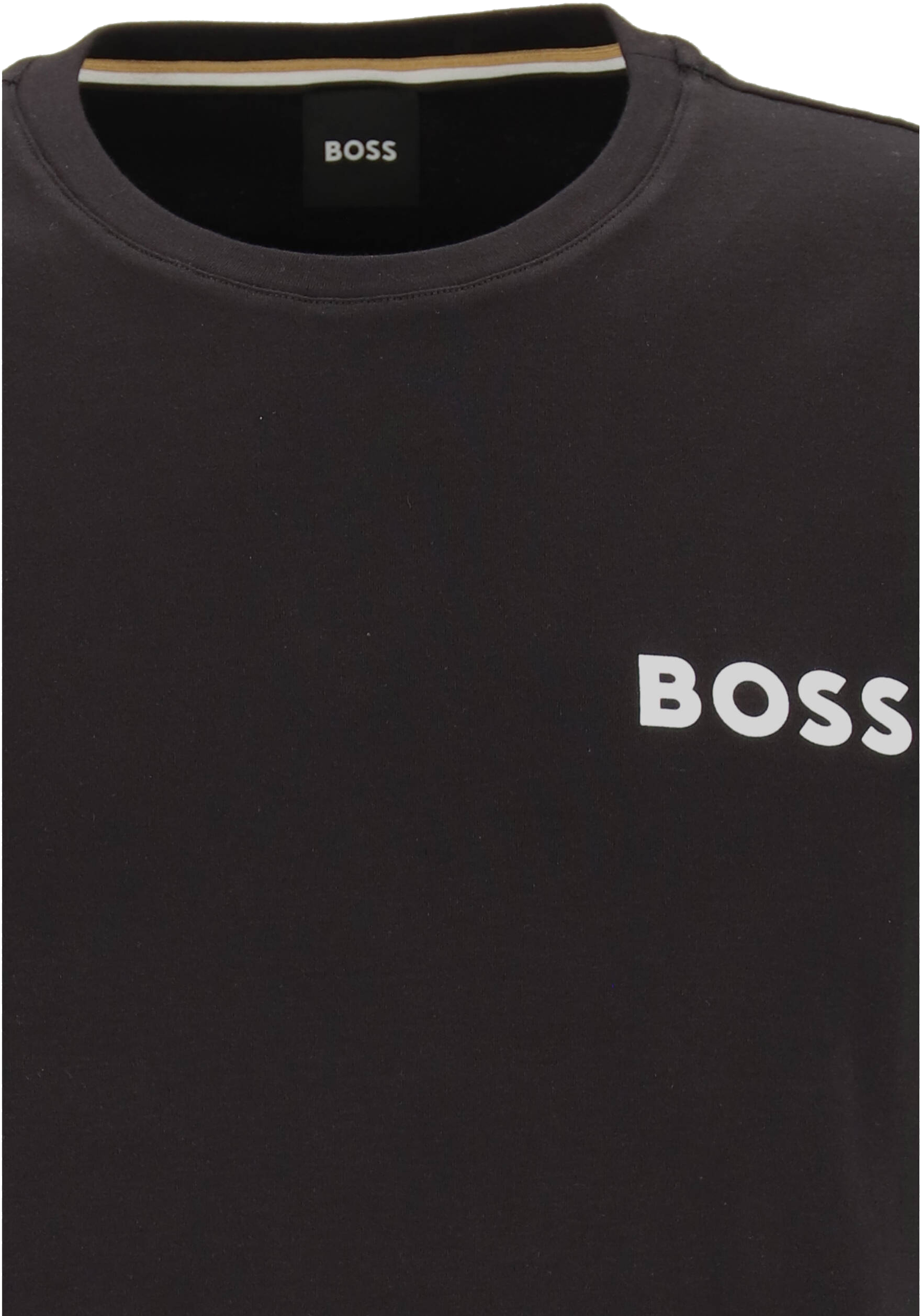 BOSS Relax Short Set, heren shortama set, beige dessin