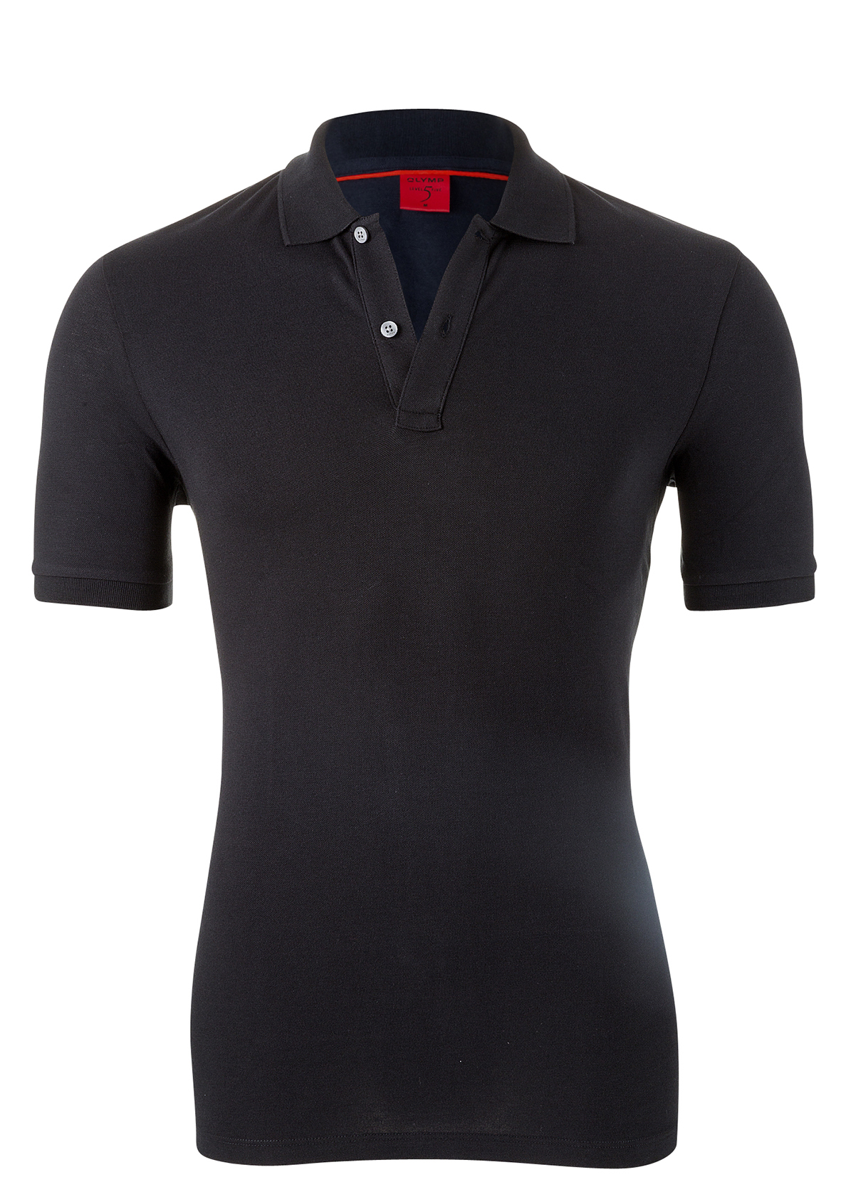 OLYMP Level 5 body fit poloshirt, stretch, zwart